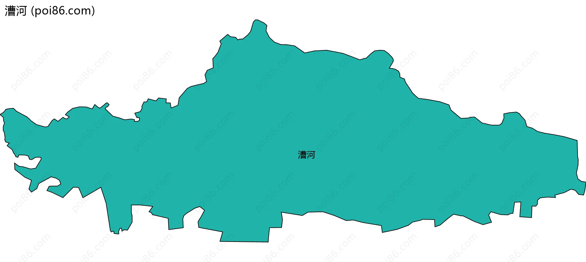 漕河边界地图