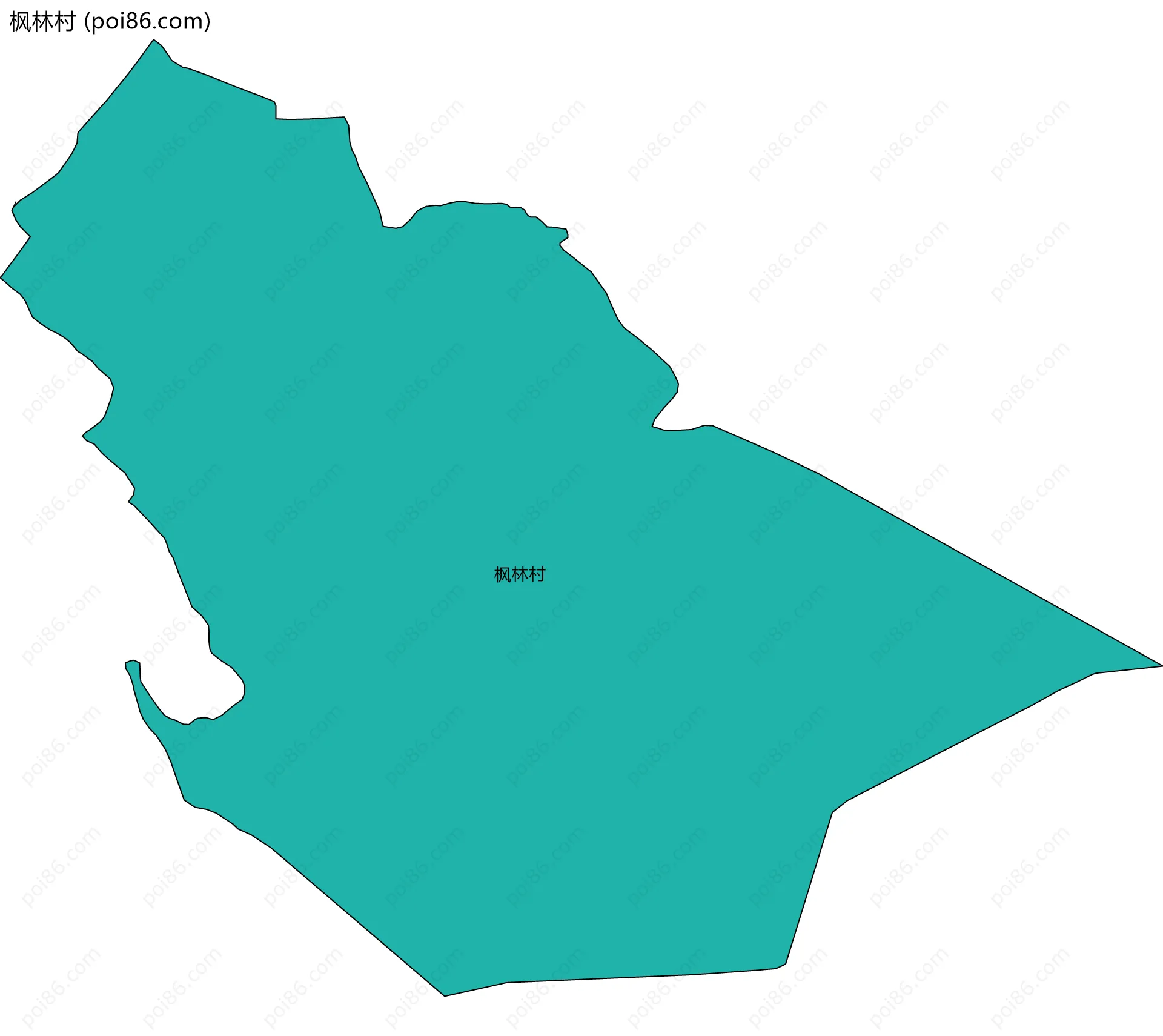 枫林村边界地图