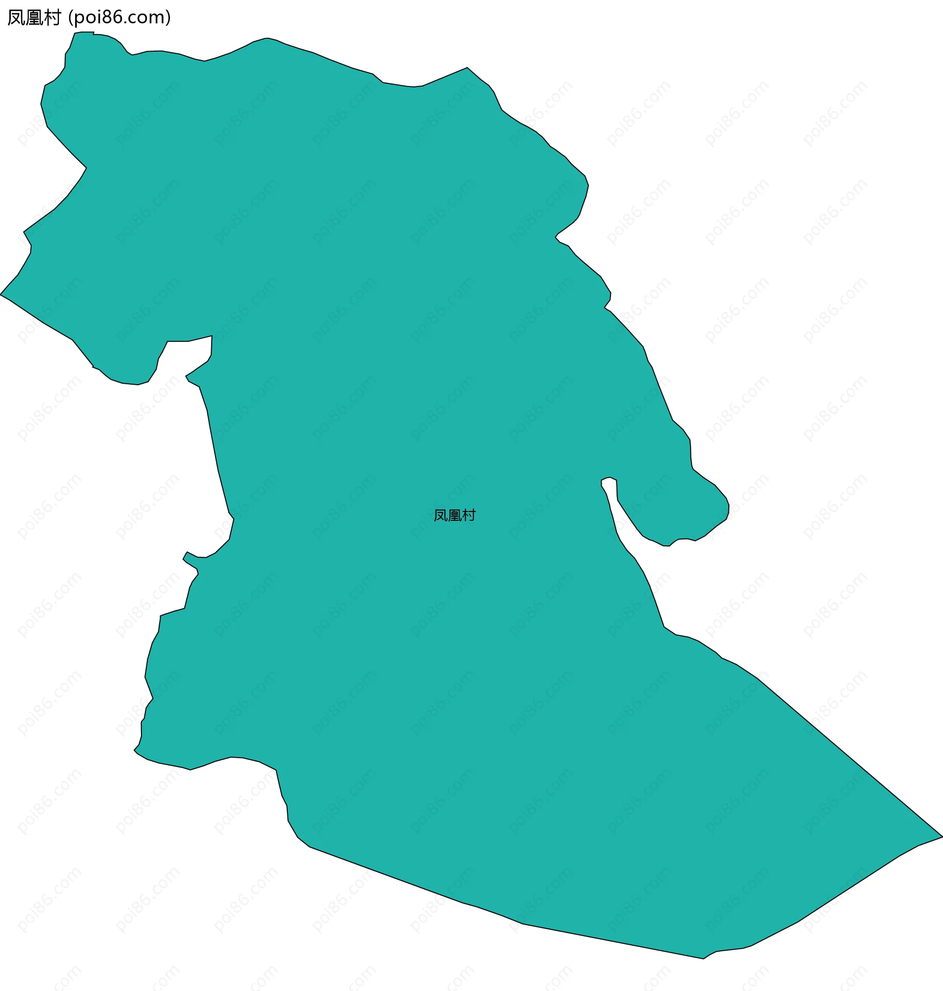 凤凰村边界地图