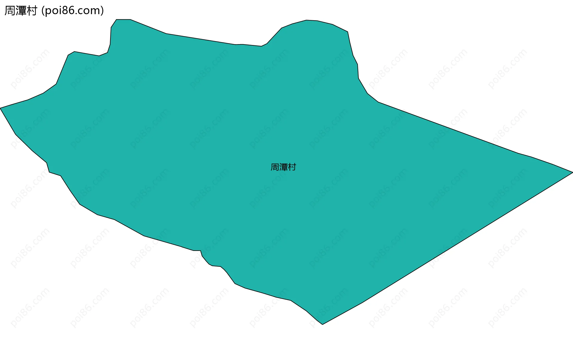 周潭村边界地图