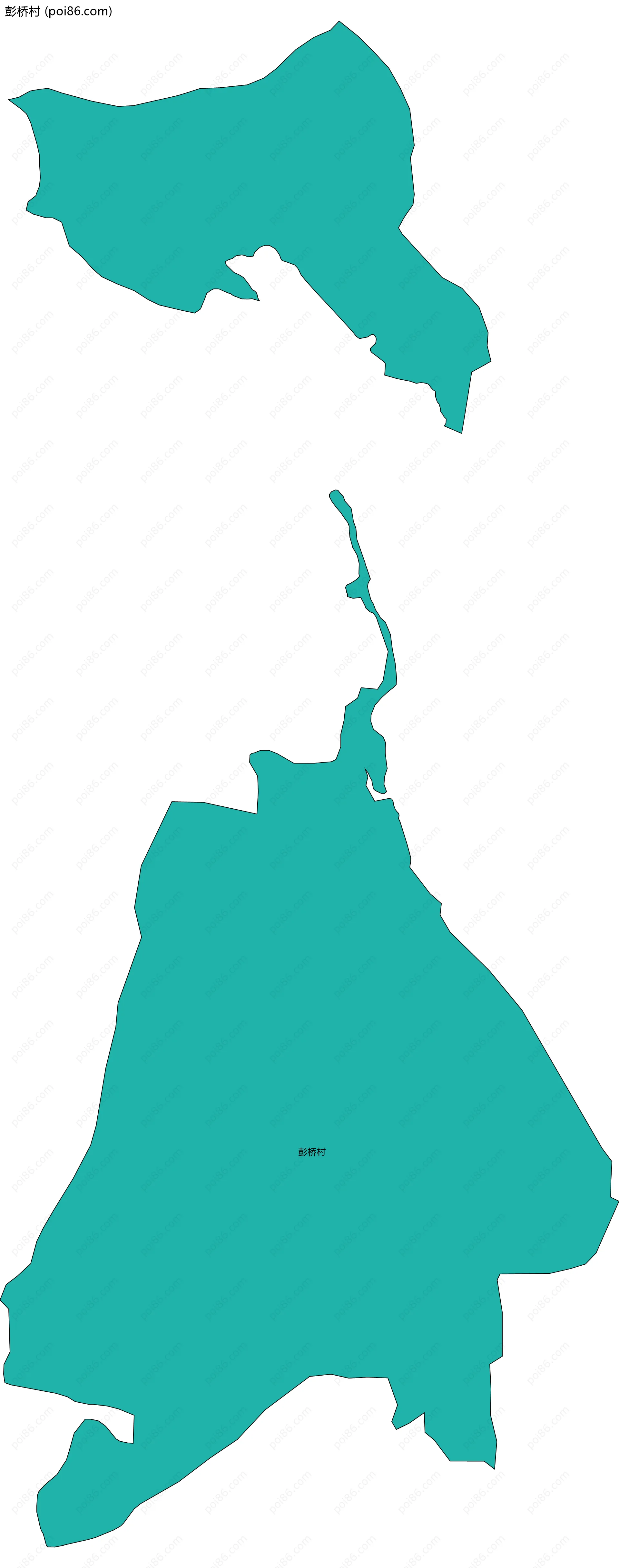 彭桥村边界地图