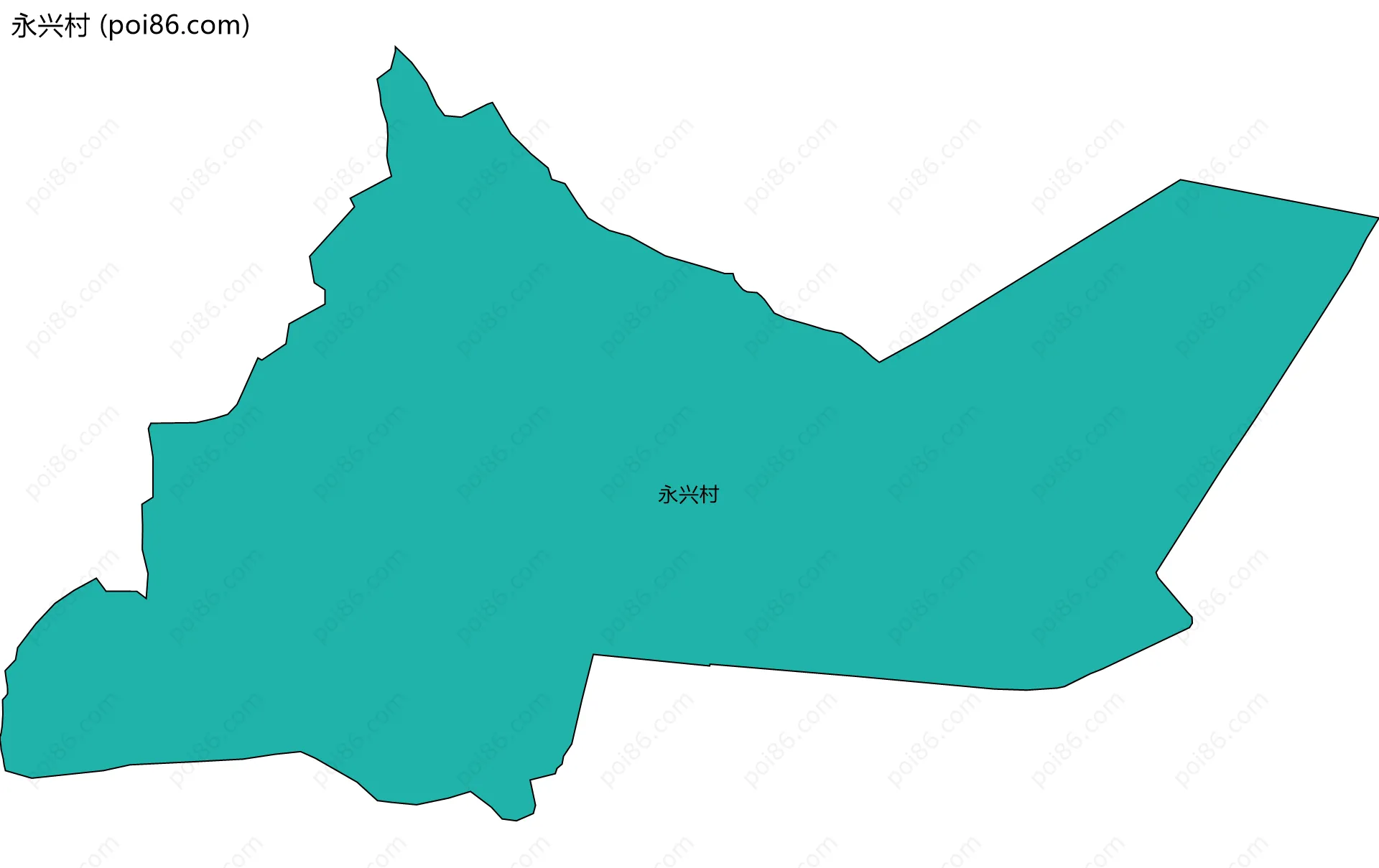 永兴村边界地图