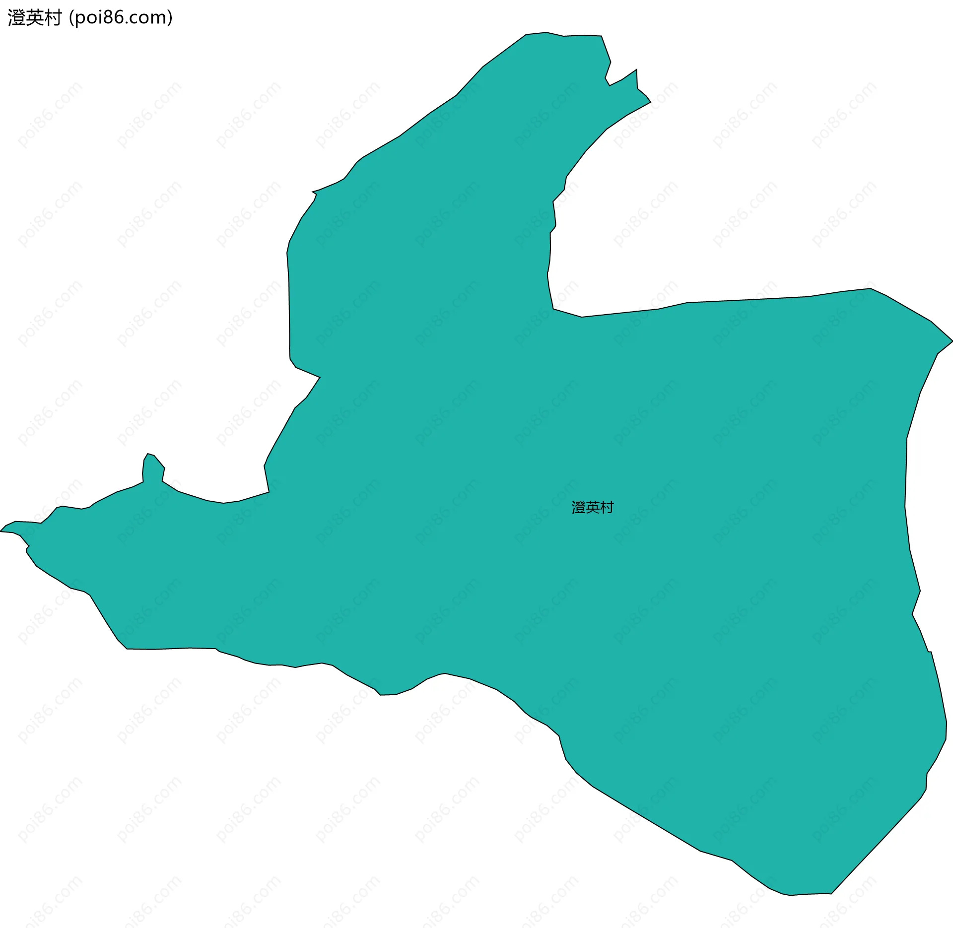 澄英村边界地图