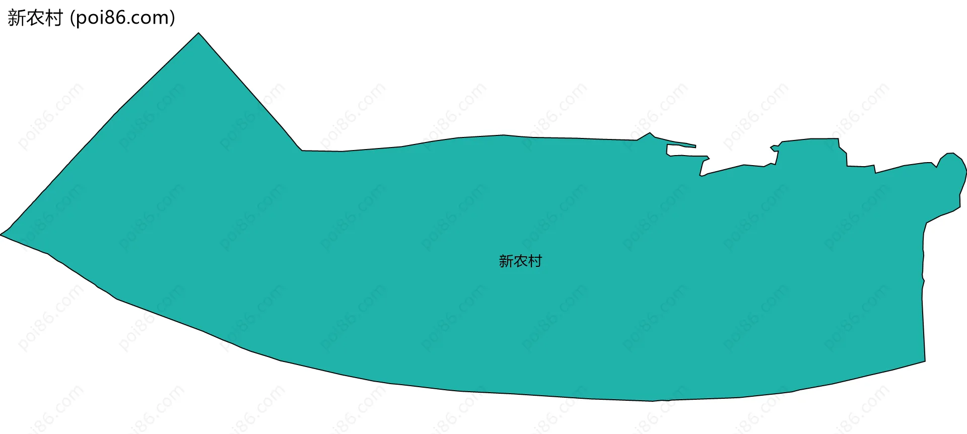 新农村边界地图