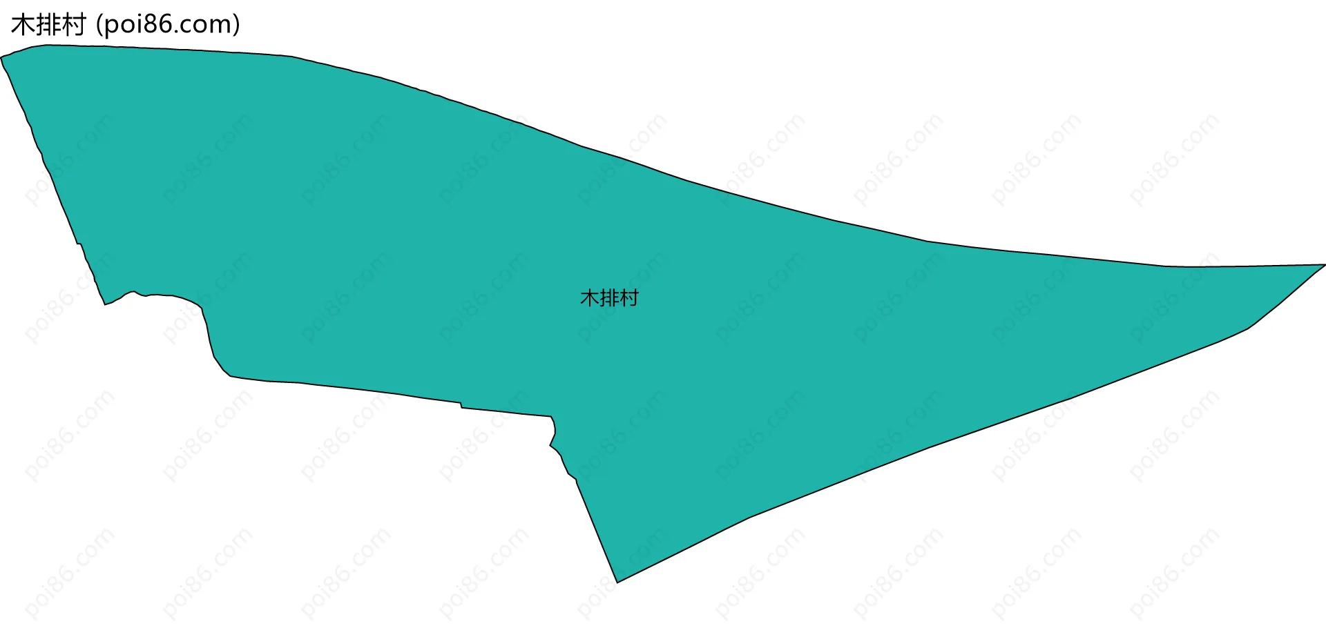 木排村边界地图