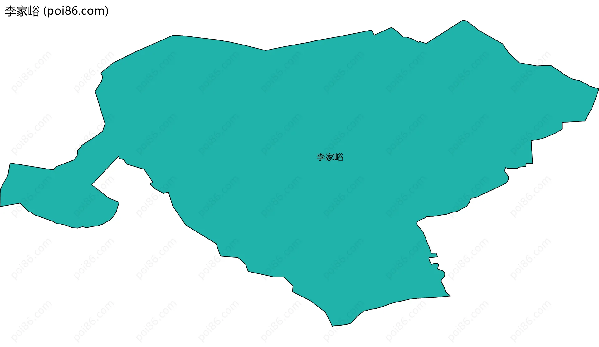 李家峪边界地图