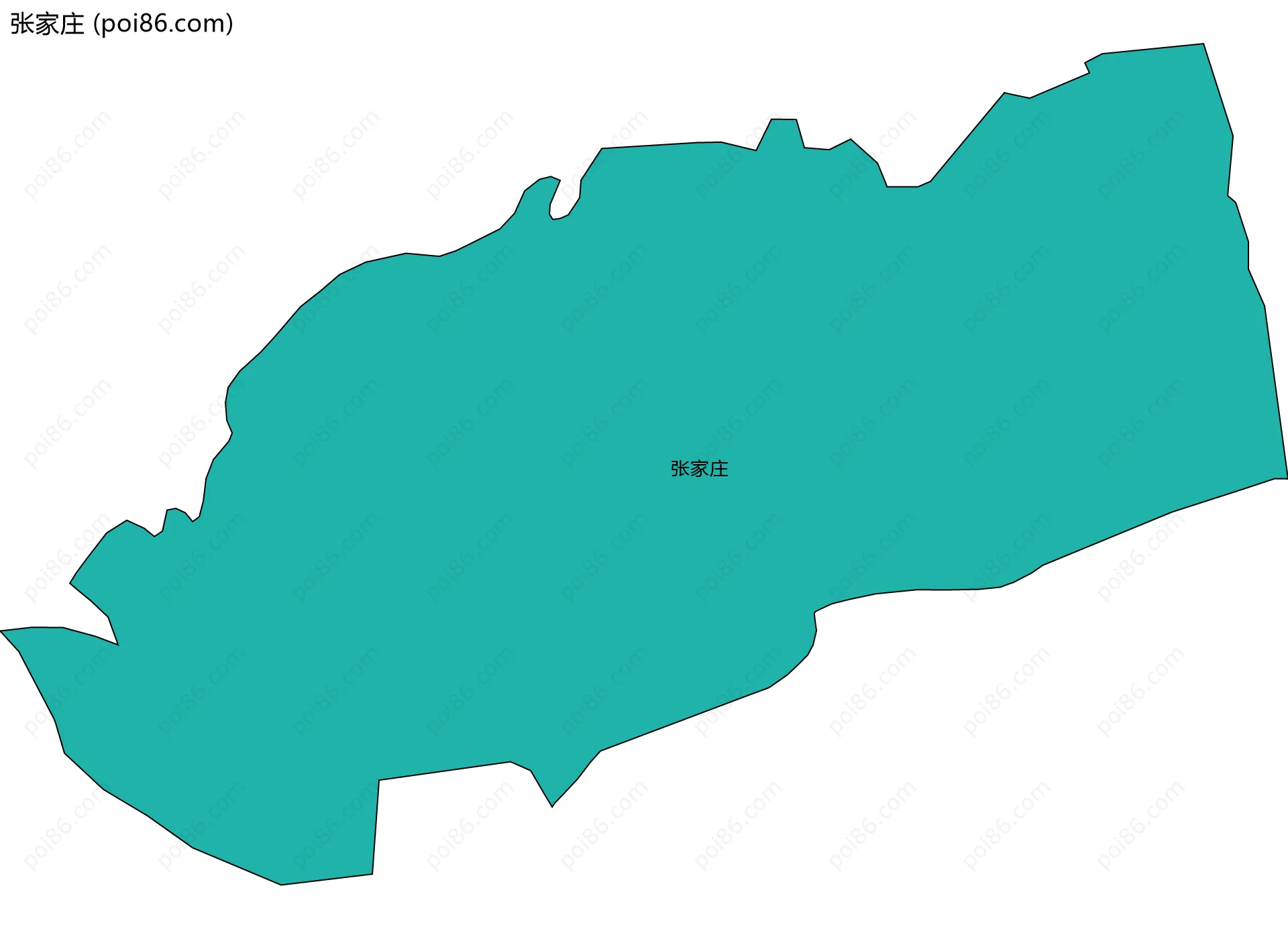 张家庄边界地图