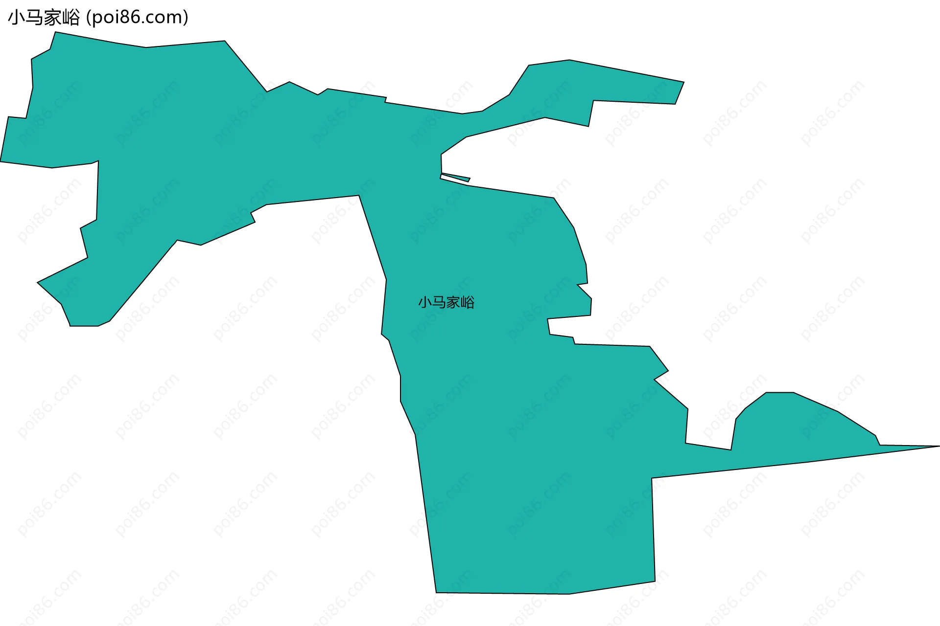 小马家峪边界地图