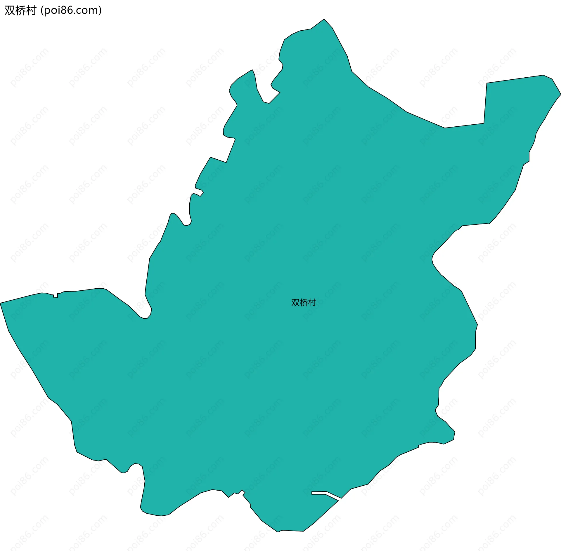 双桥村边界地图