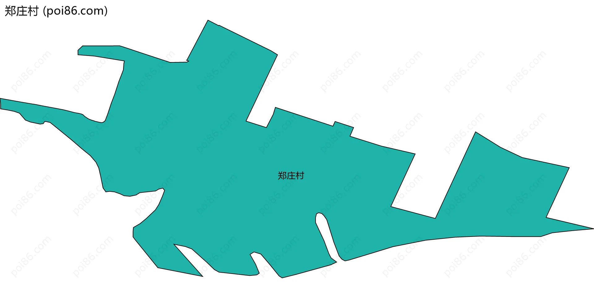 郑庄村边界地图