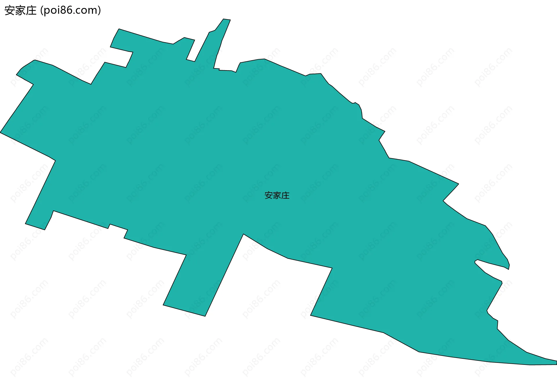 安家庄边界地图