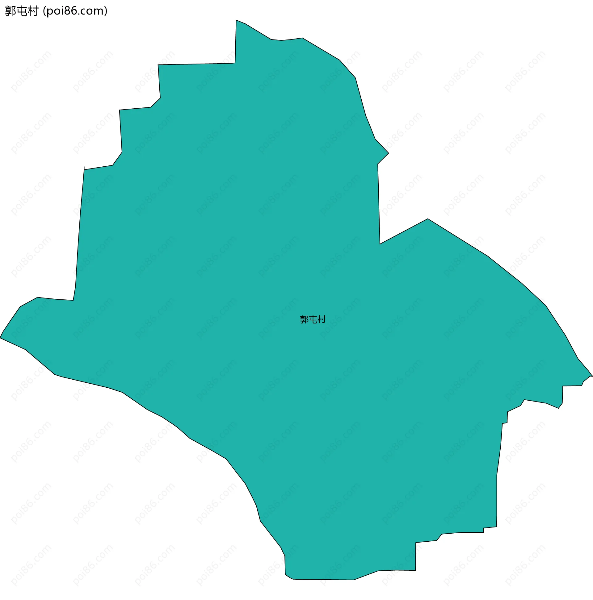 郭屯村边界地图
