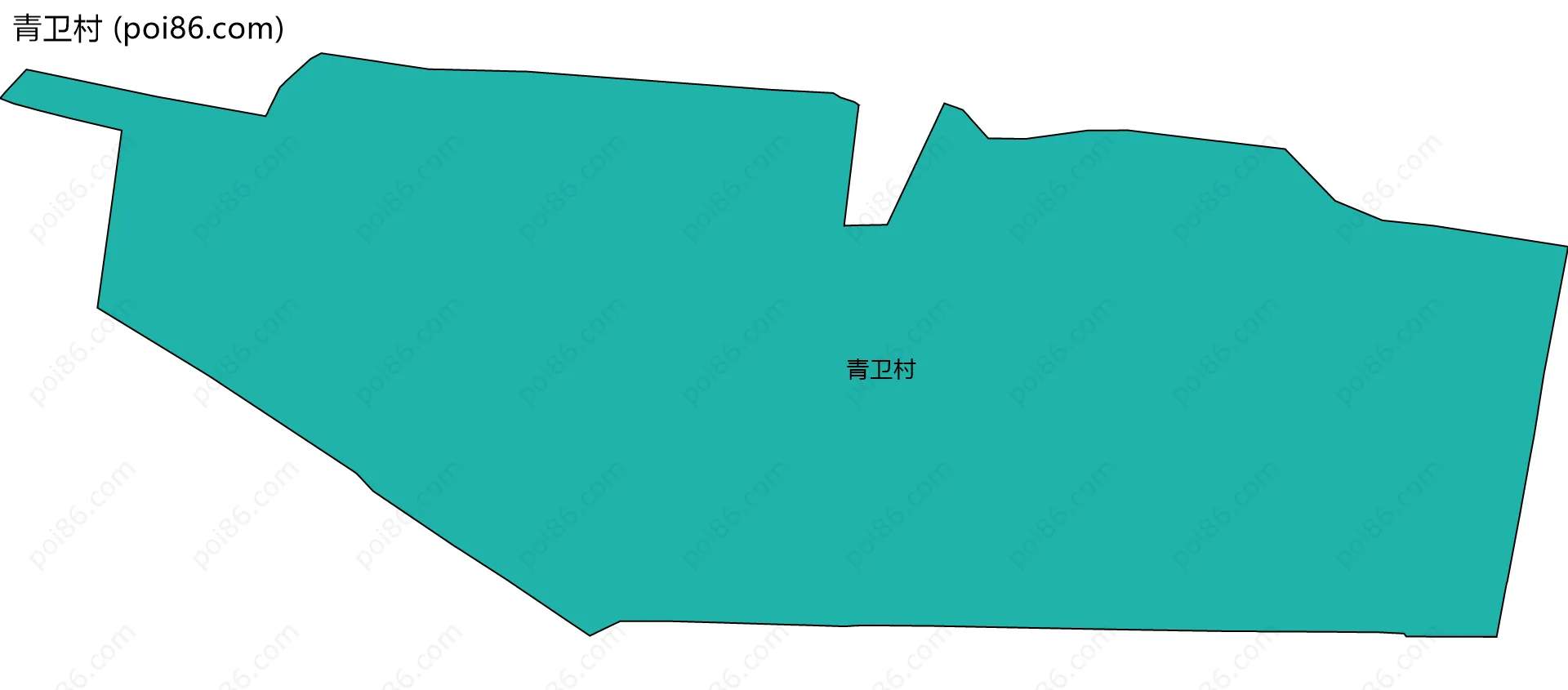 青卫村边界地图