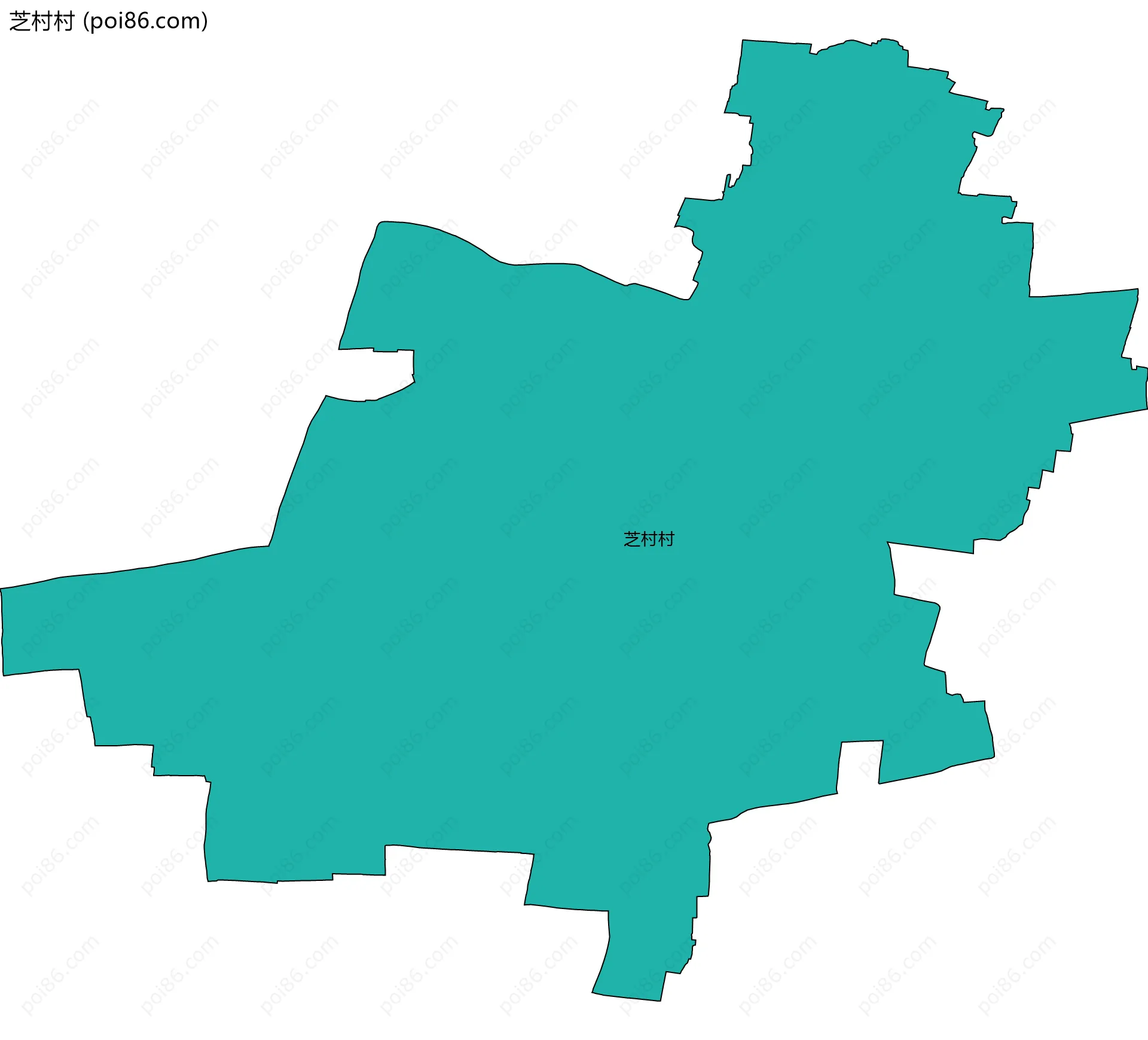 芝村村边界地图