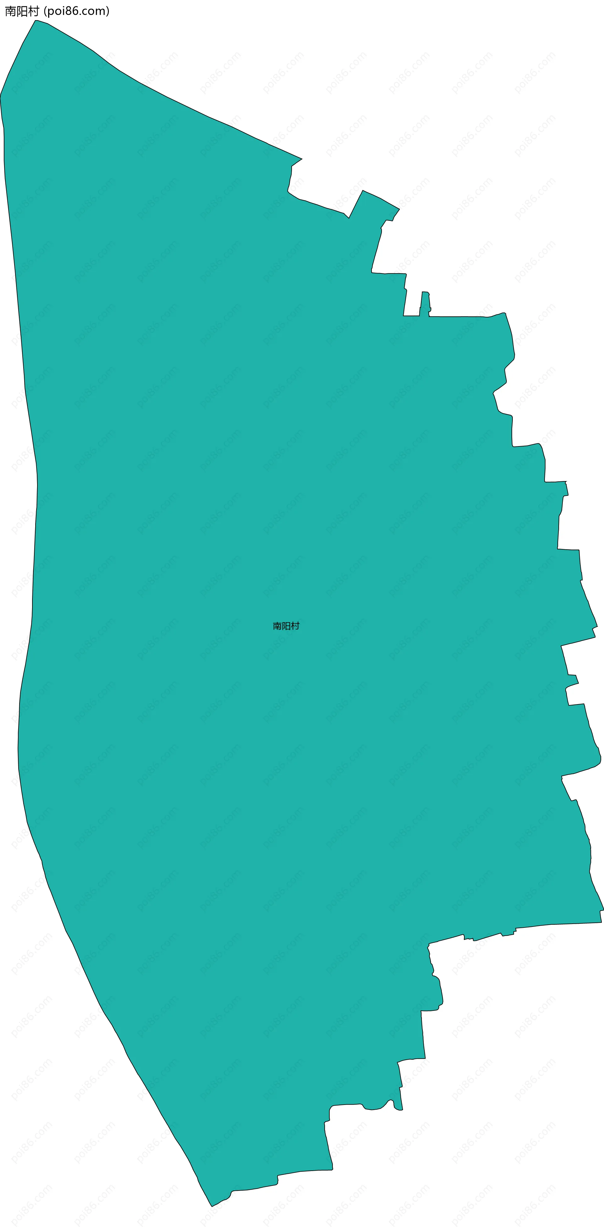 南阳村边界地图