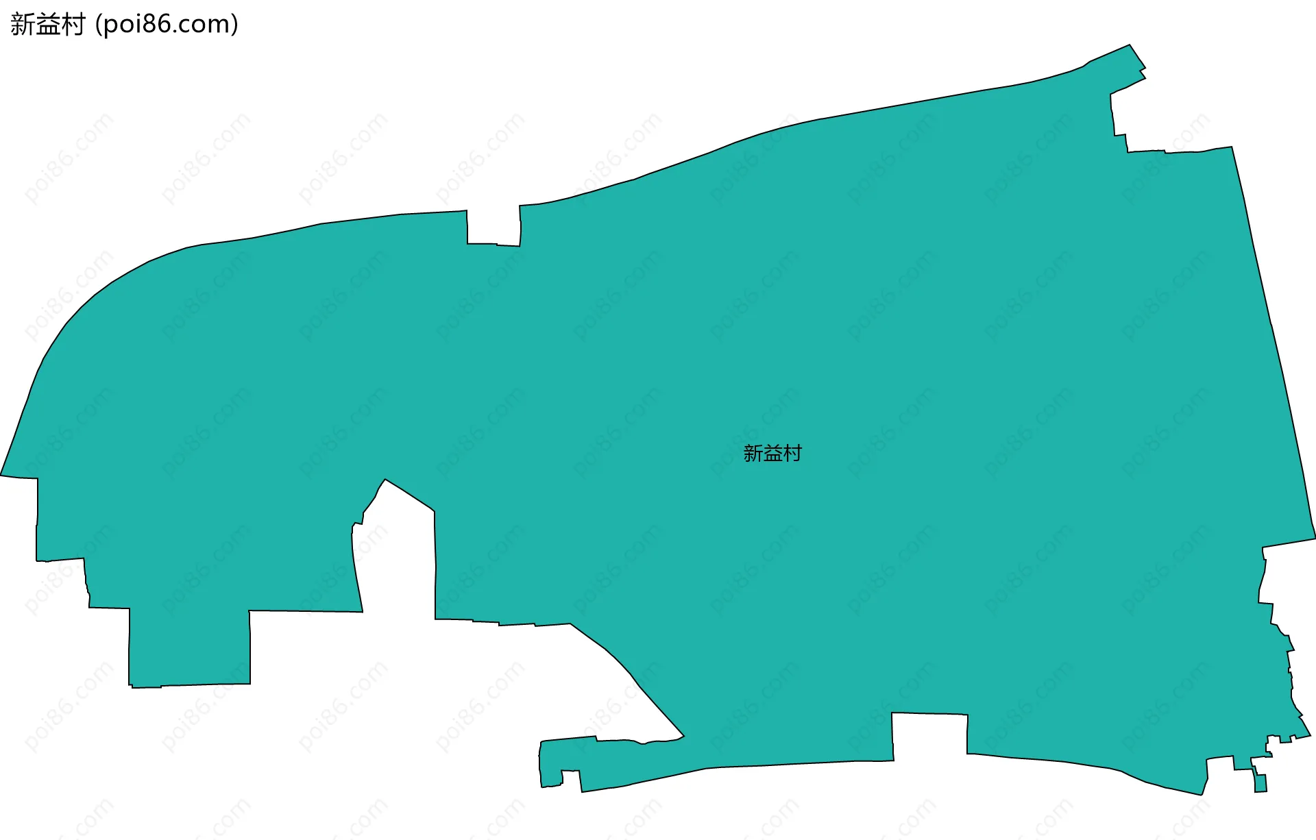新益村边界地图