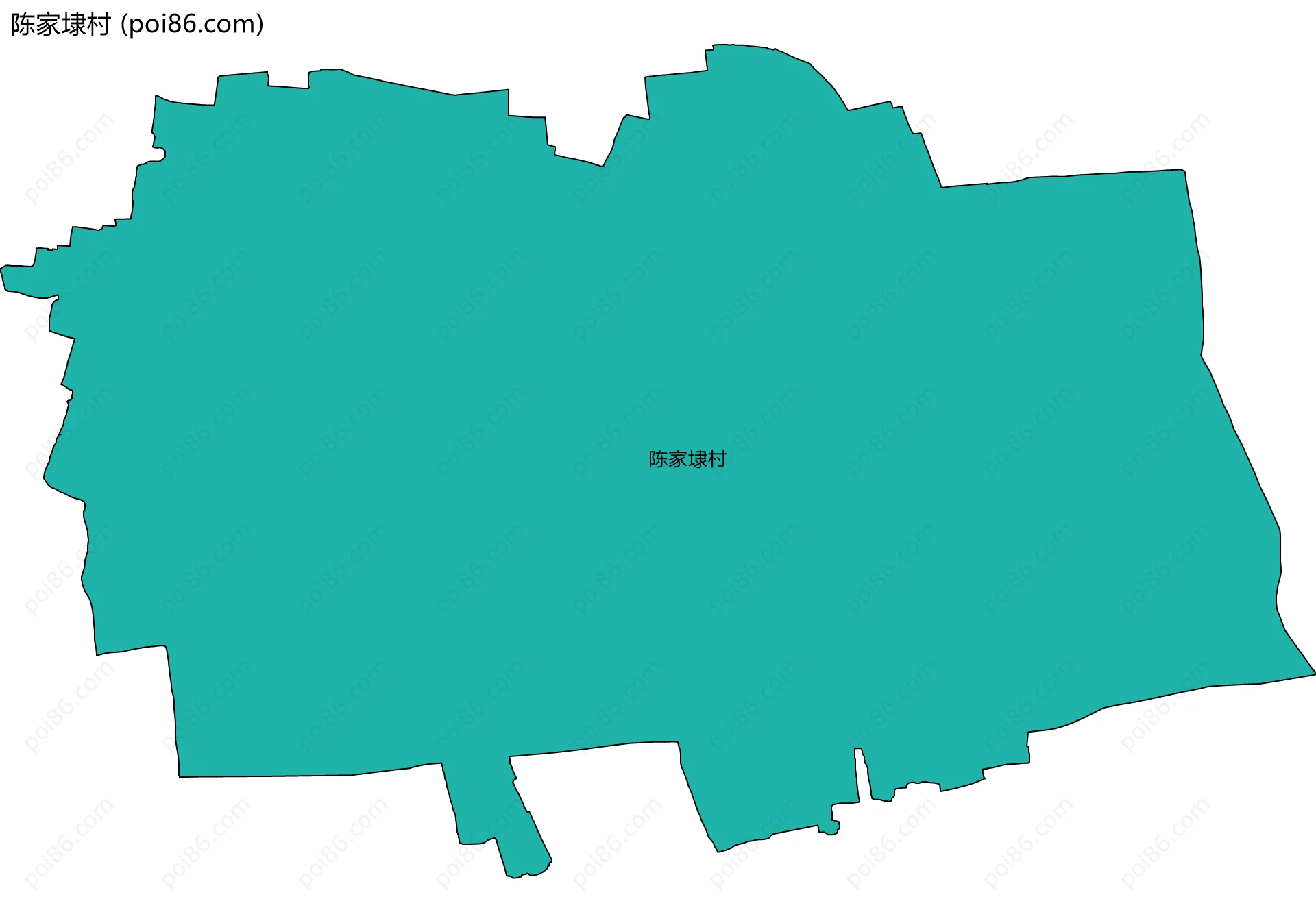 陈家埭村边界地图