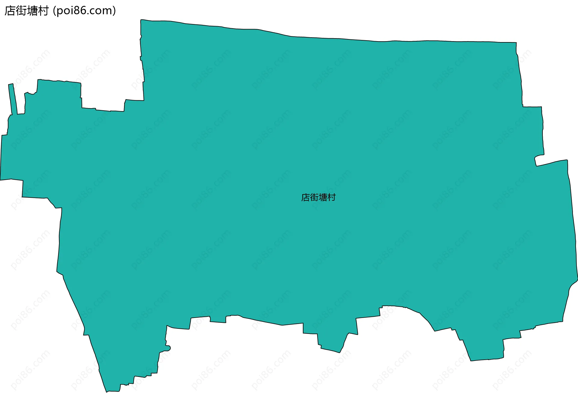 店街塘村边界地图