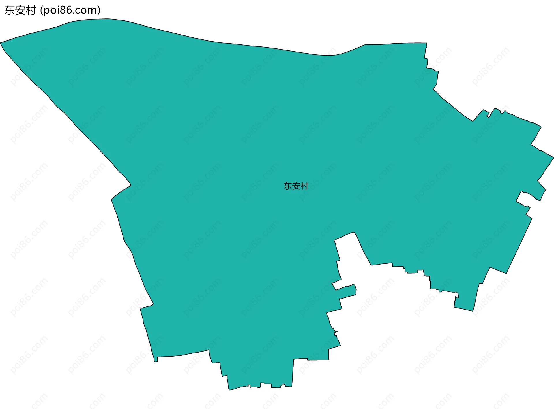 东安村边界地图