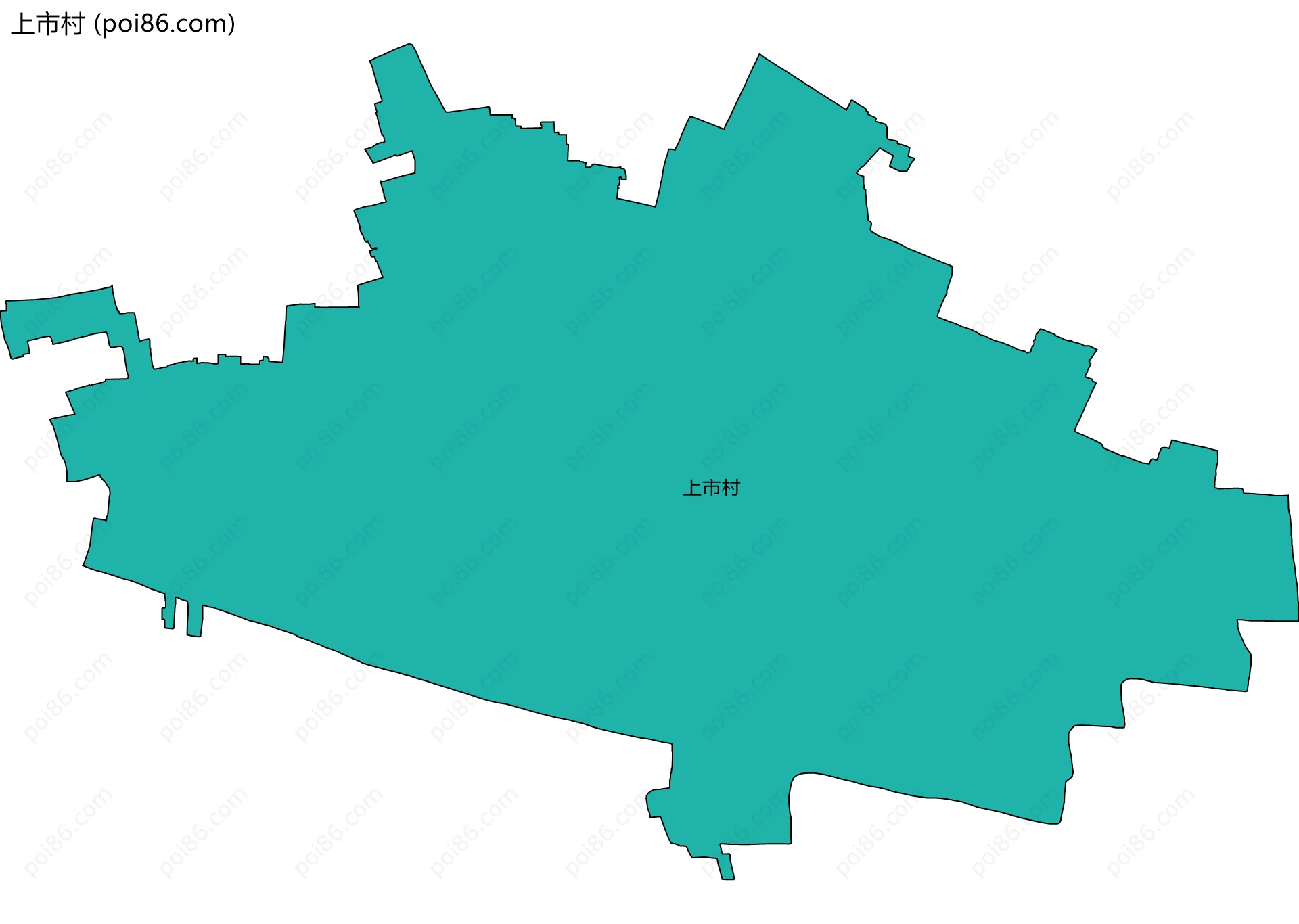 上市村边界地图
