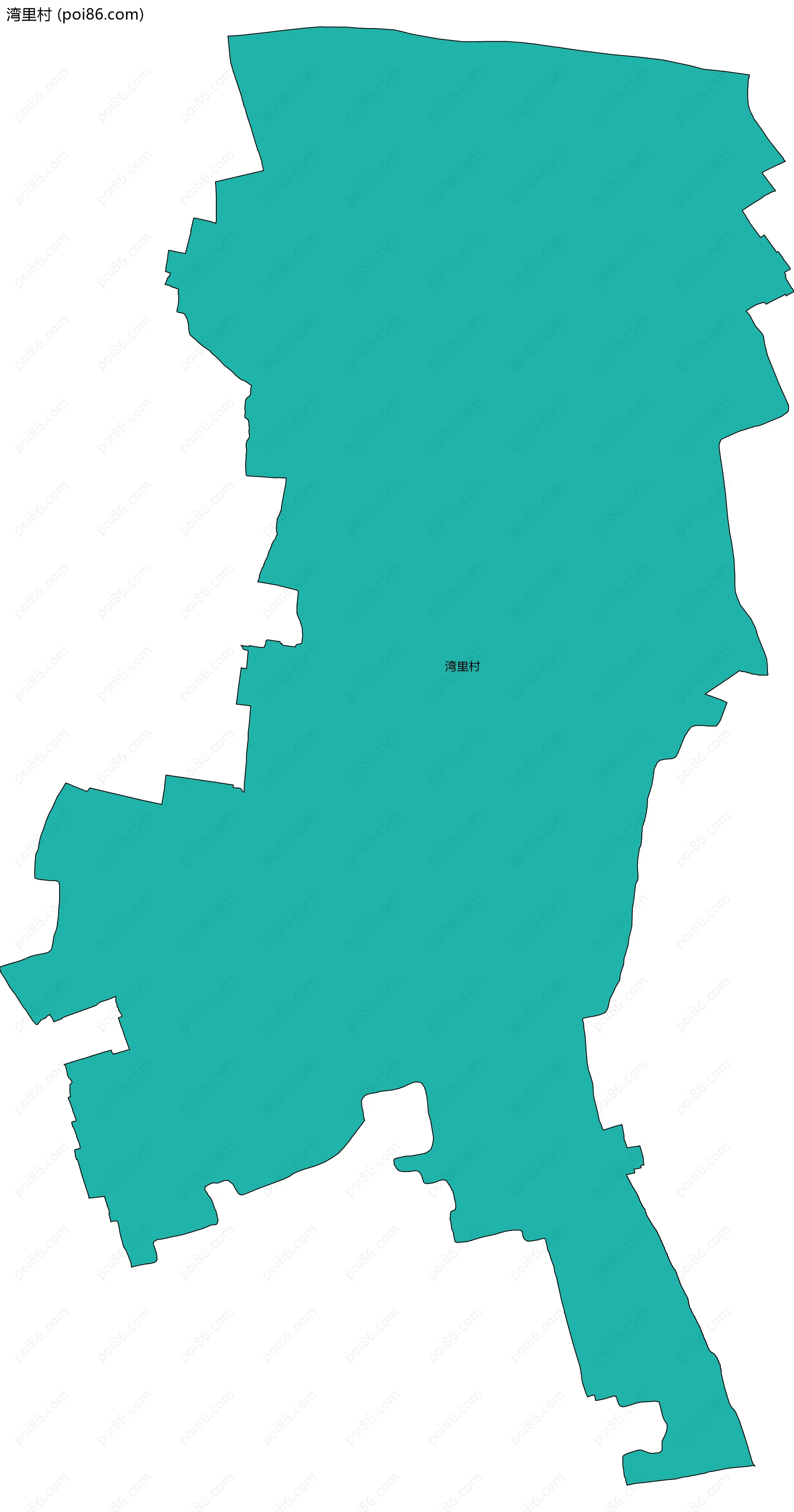 湾里村边界地图