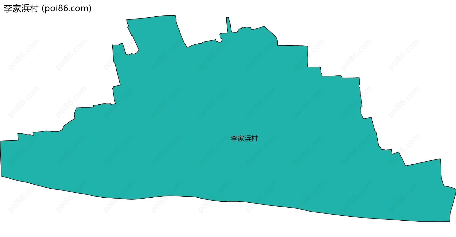 李家浜村边界地图