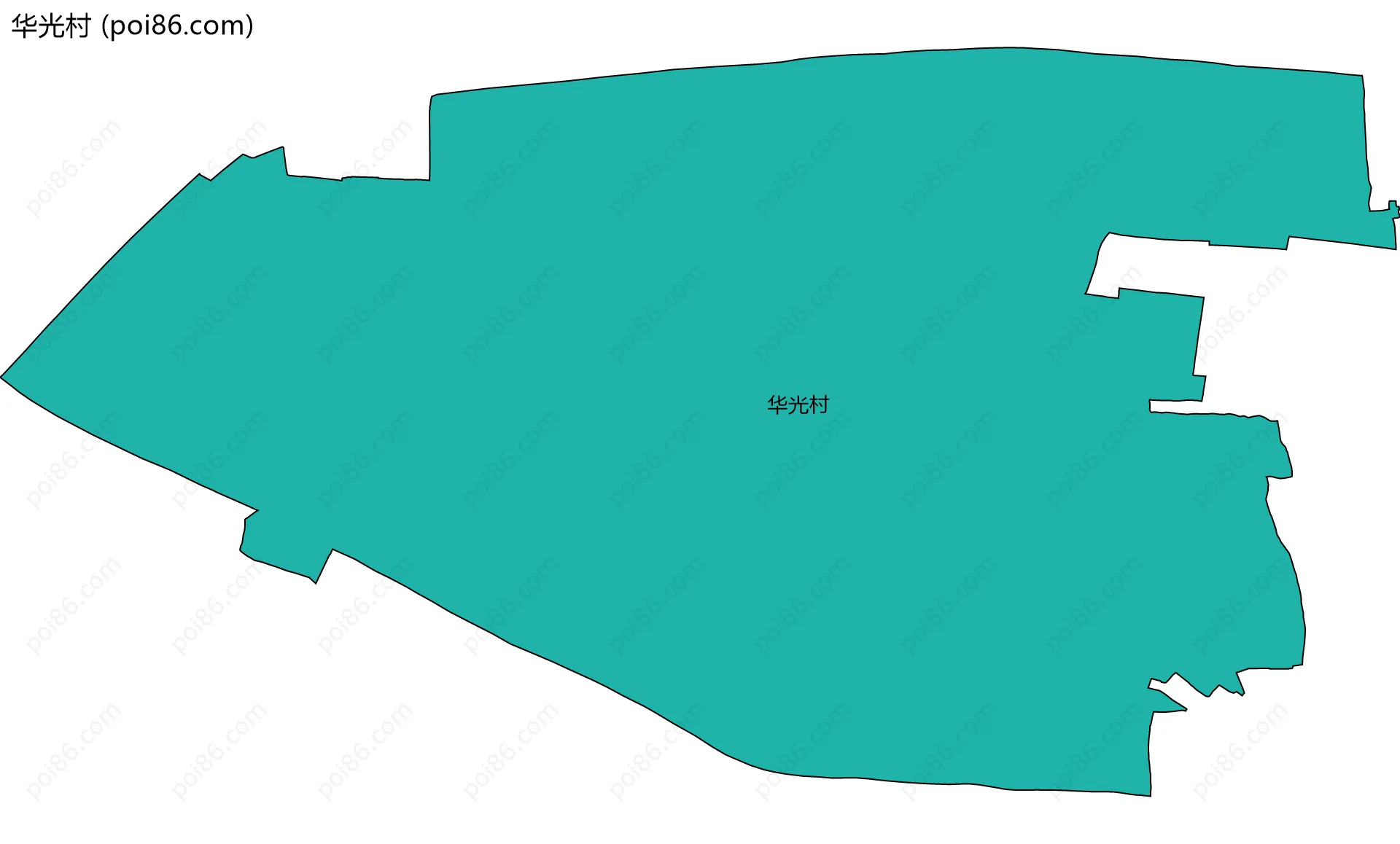 华光村边界地图