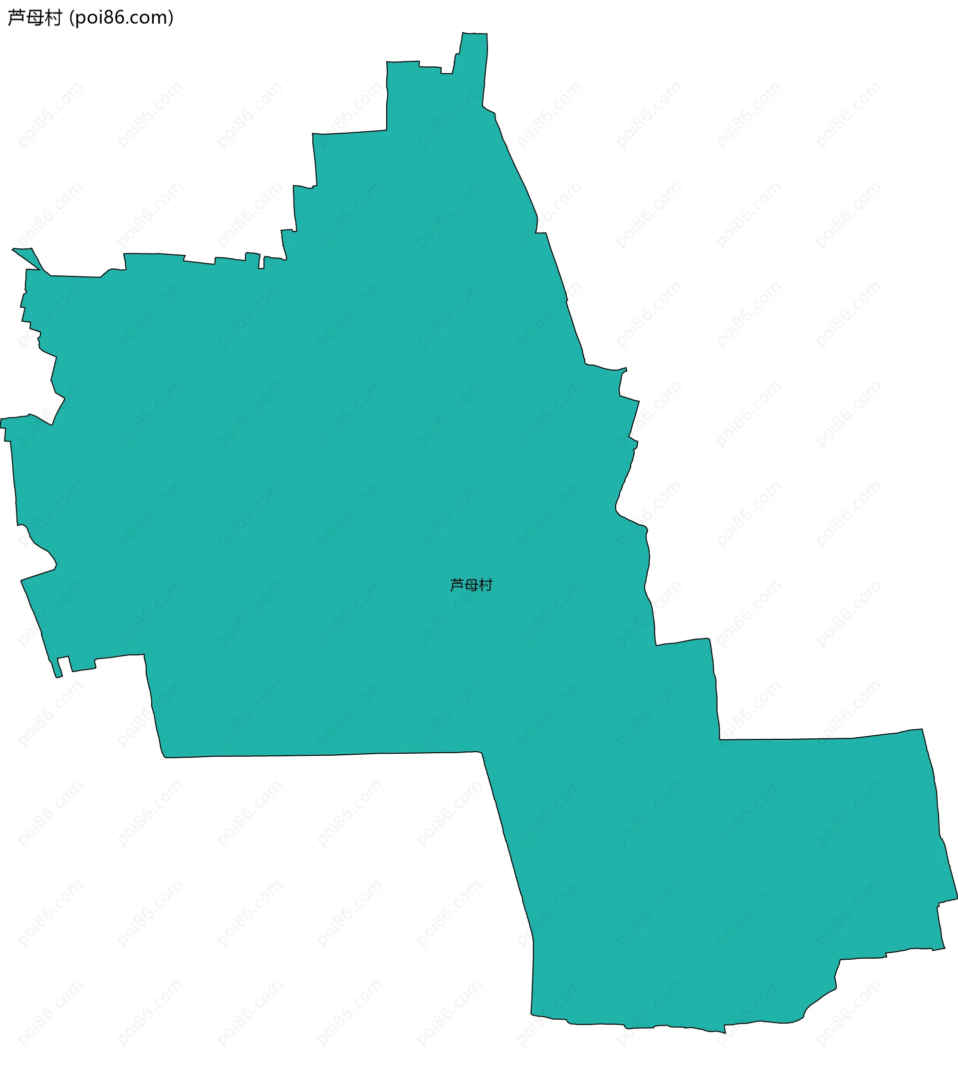 芦母村边界地图