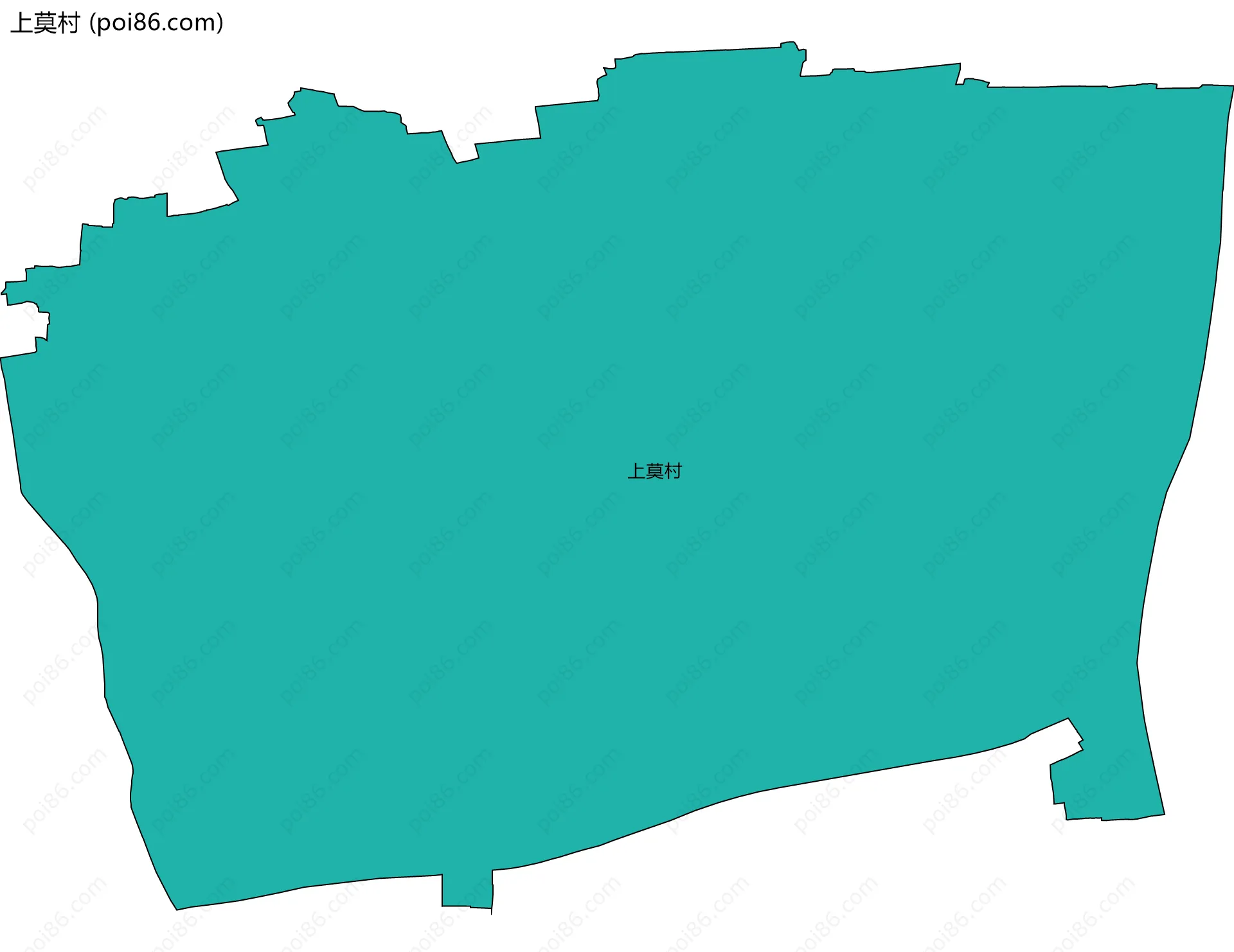上莫村边界地图