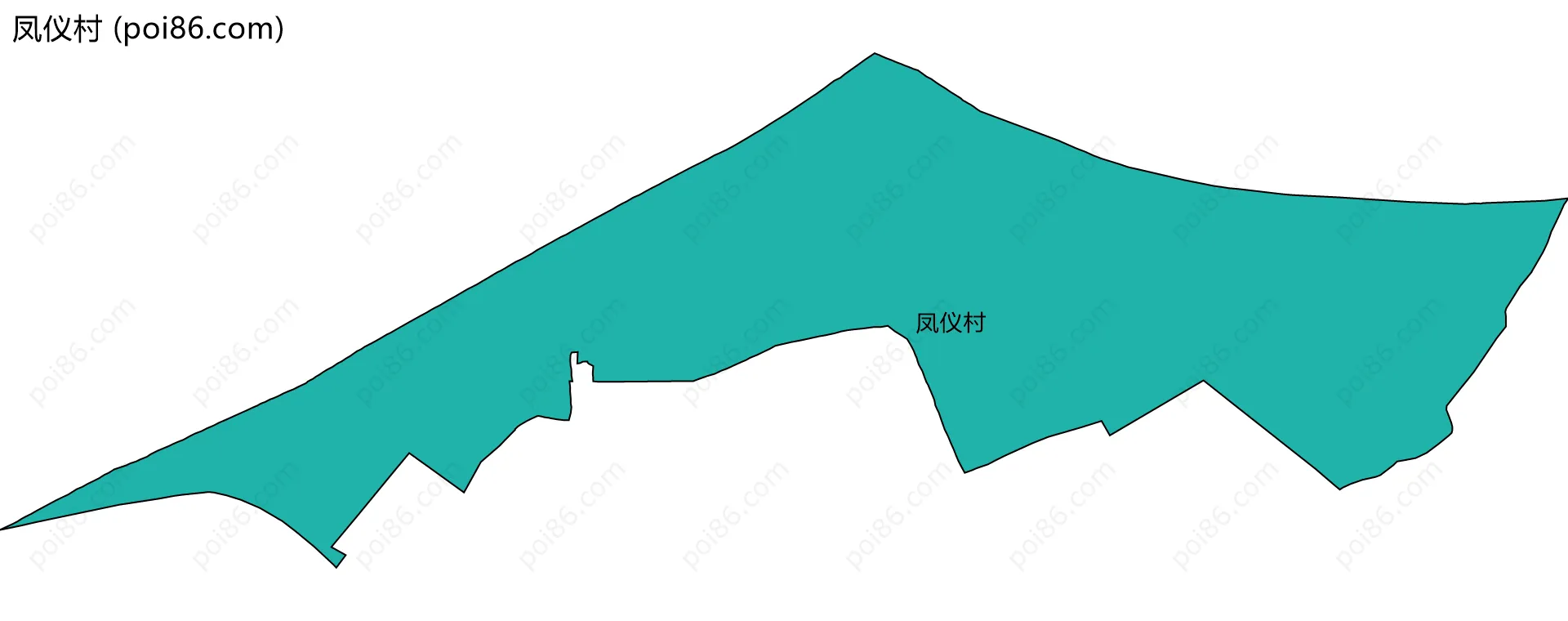 凤仪村边界地图