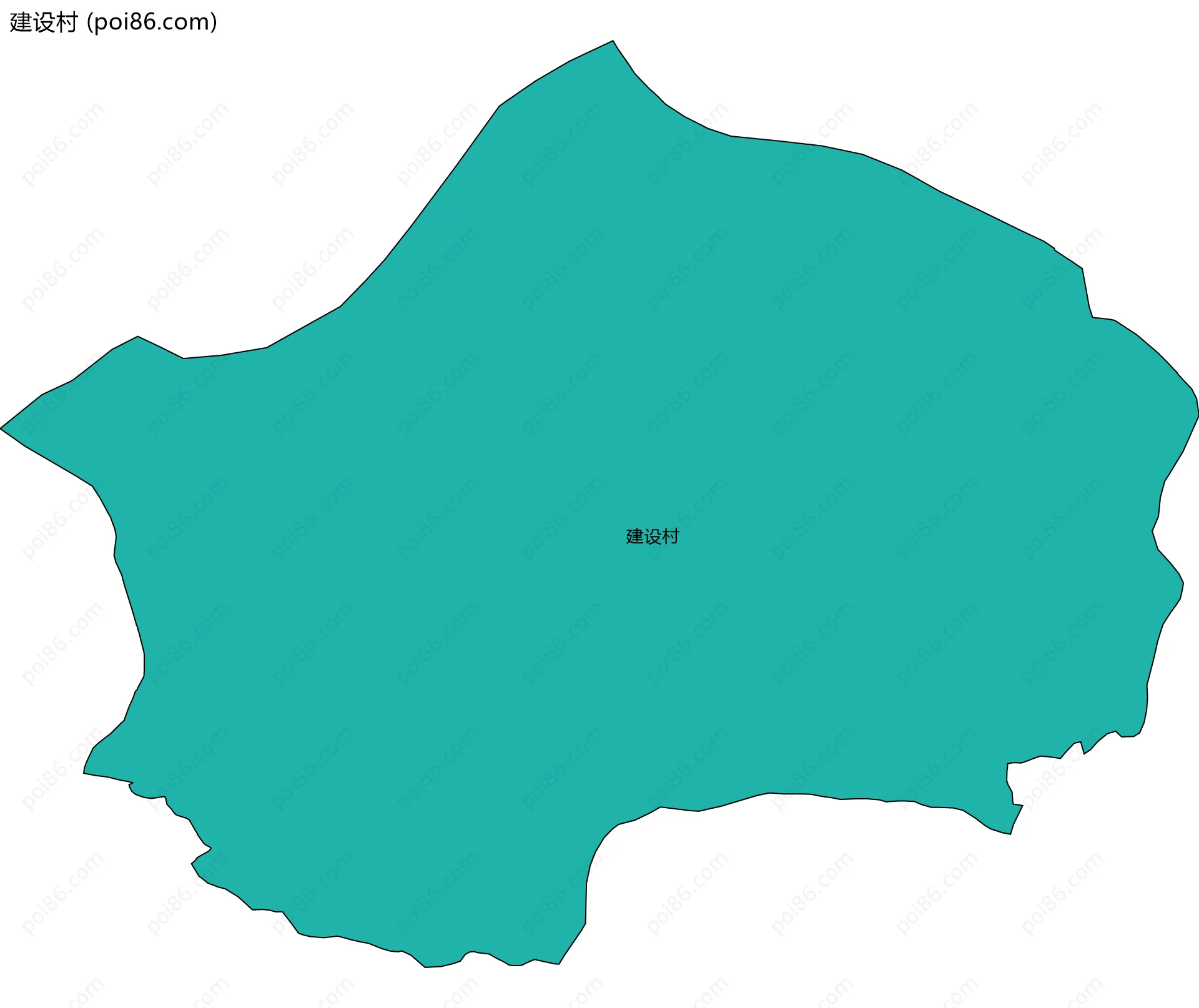 建设村边界地图