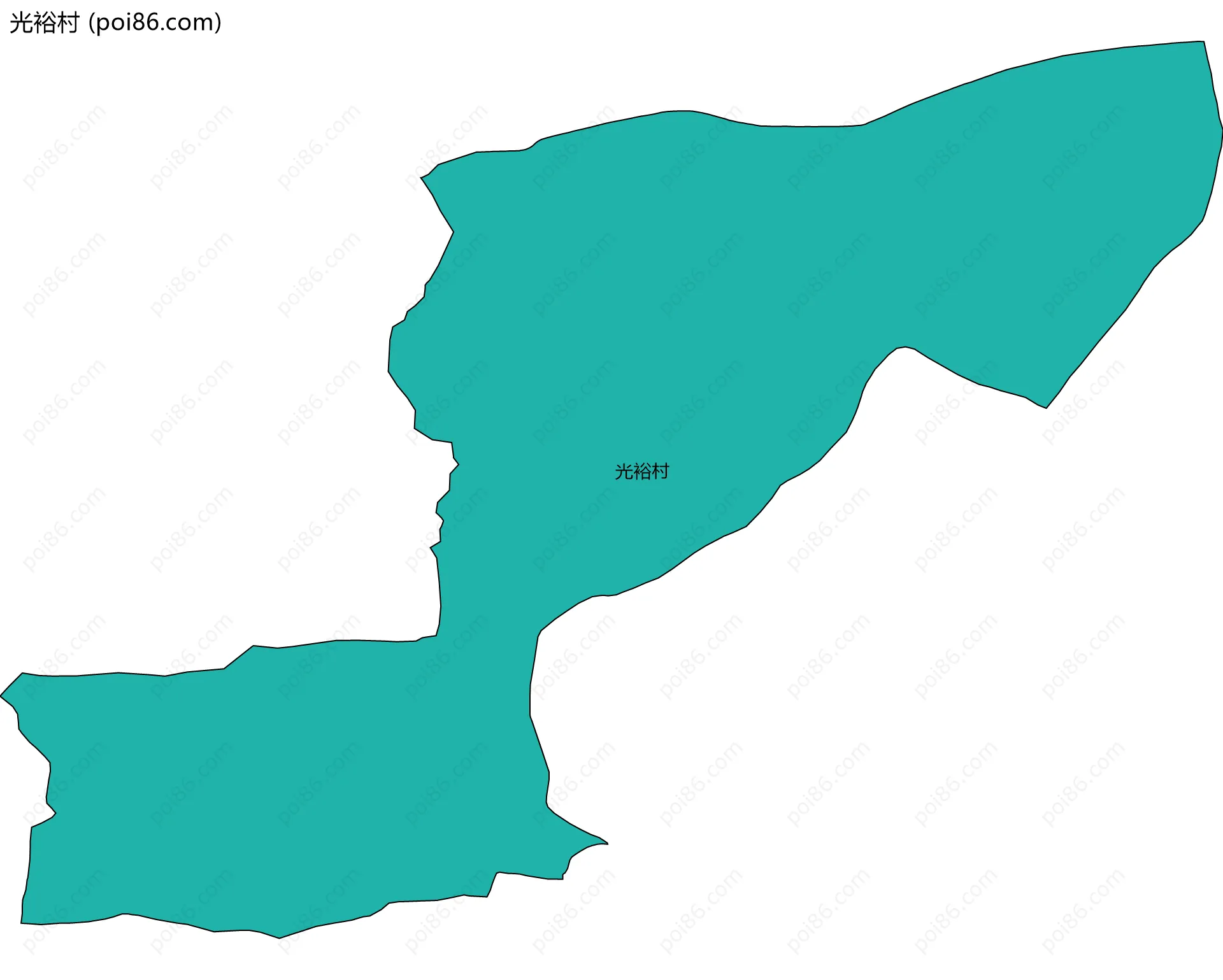 光裕村边界地图