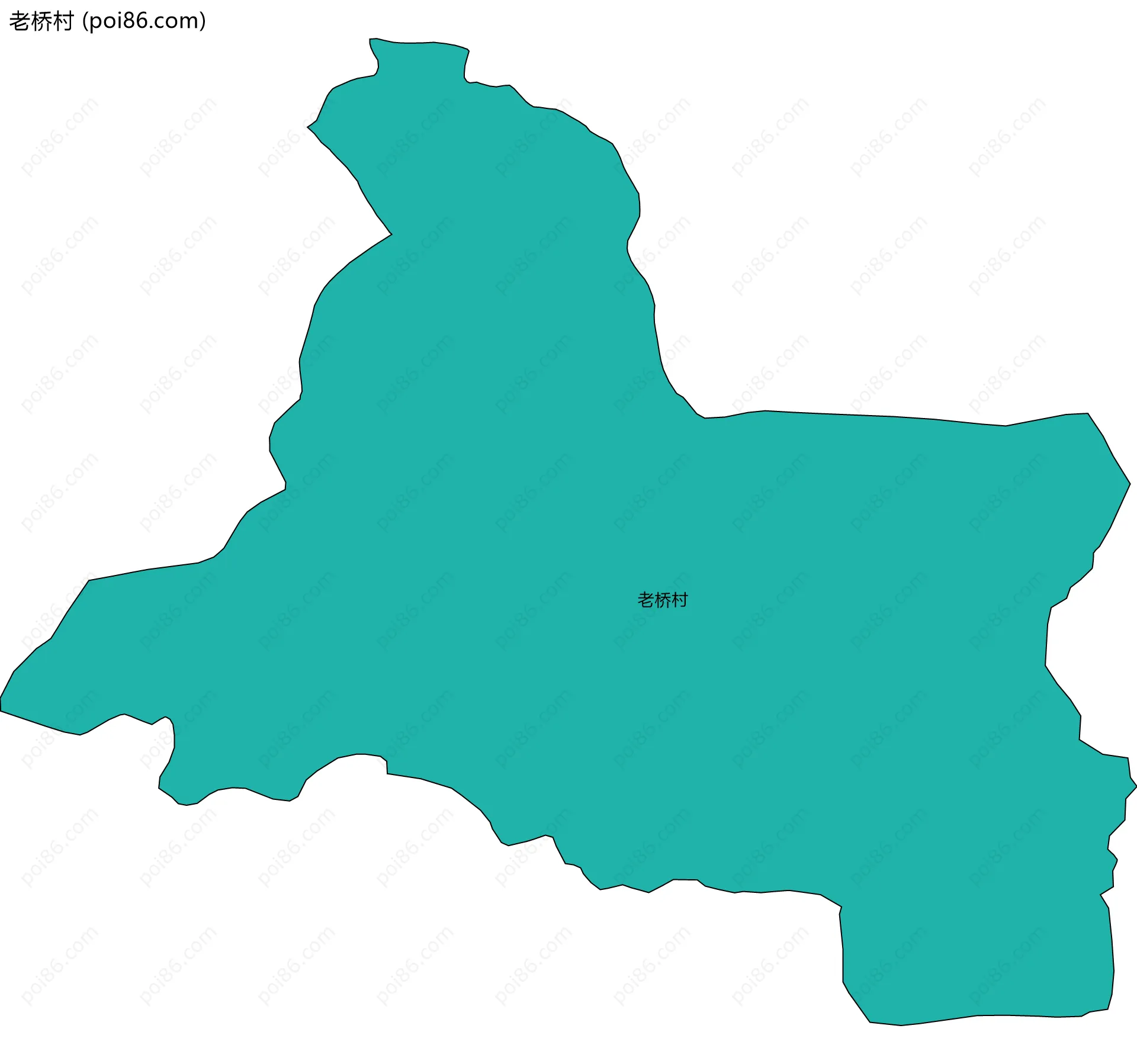 老桥村边界地图