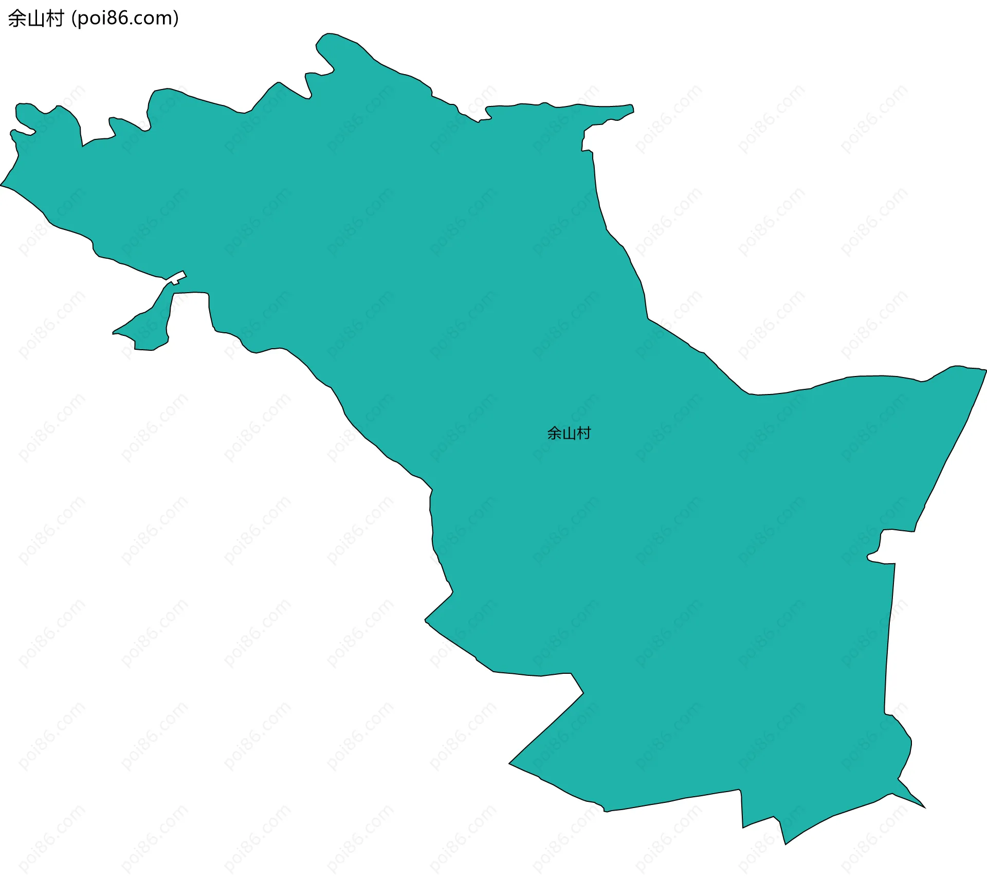 余山村边界地图