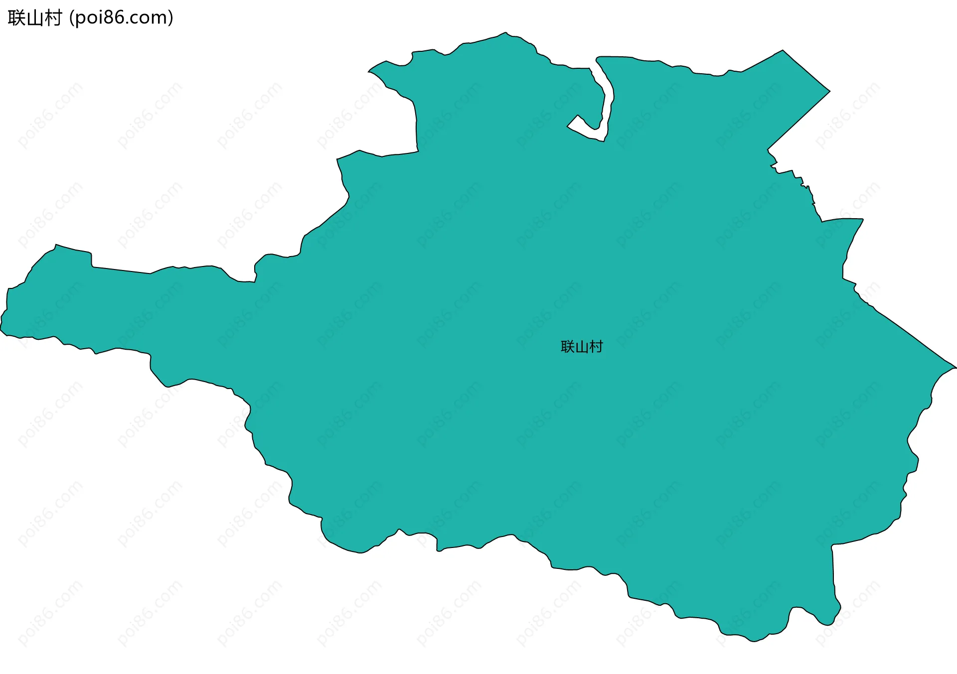 联山村边界地图