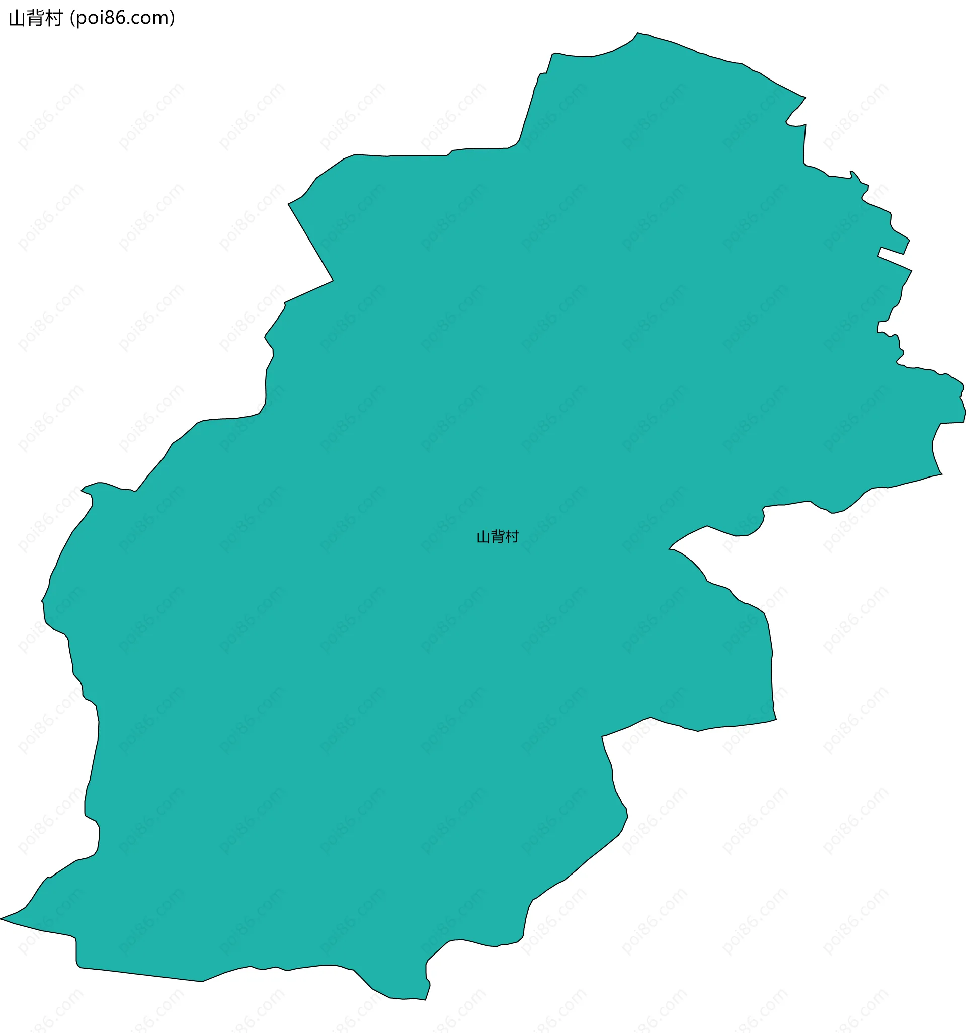 山背村边界地图