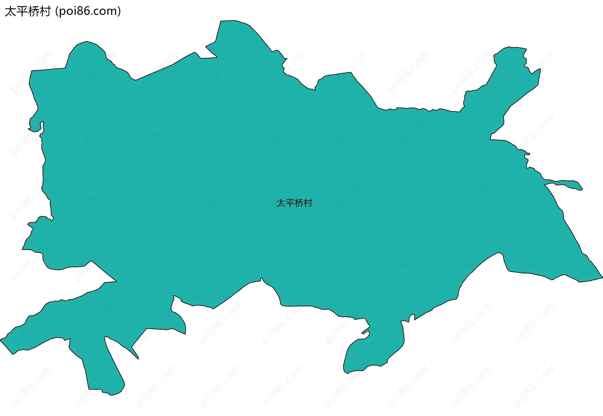 太平桥村边界地图