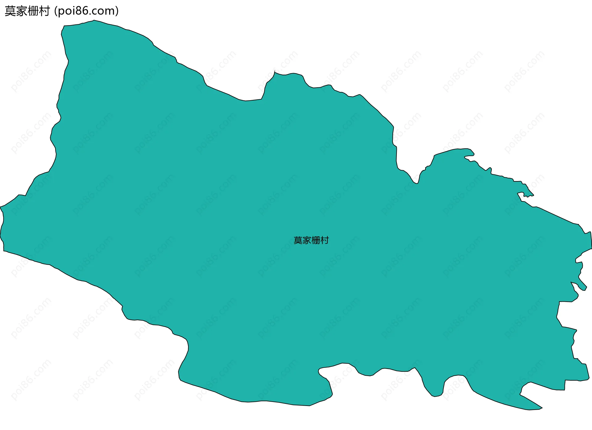 莫家栅村边界地图