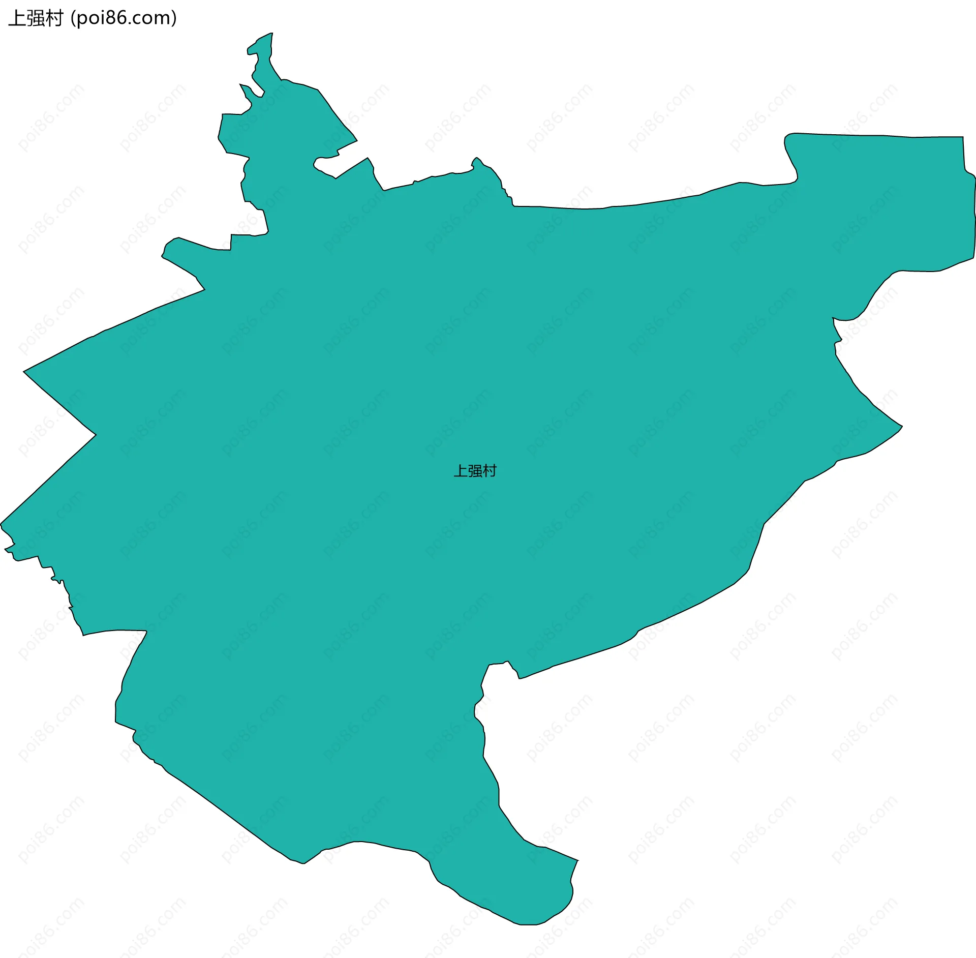 上强村边界地图