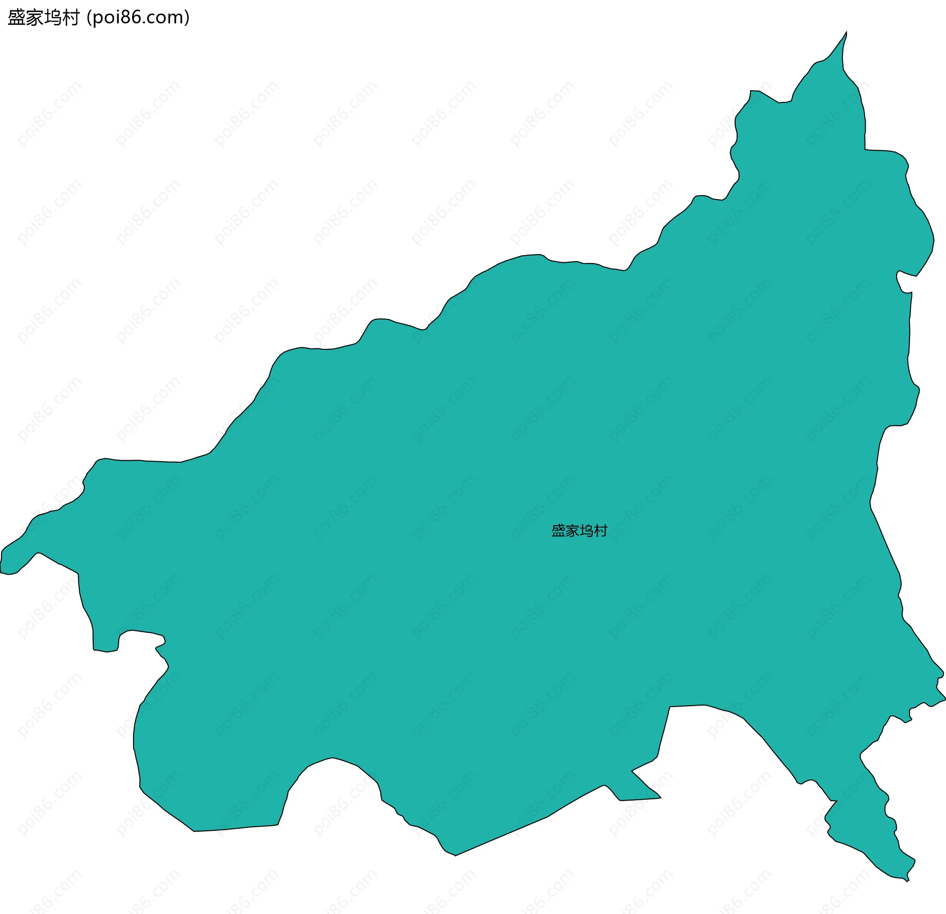 盛家坞村边界地图