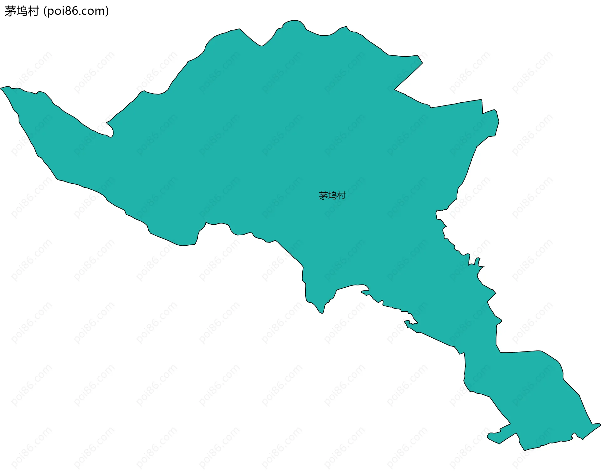 茅坞村边界地图