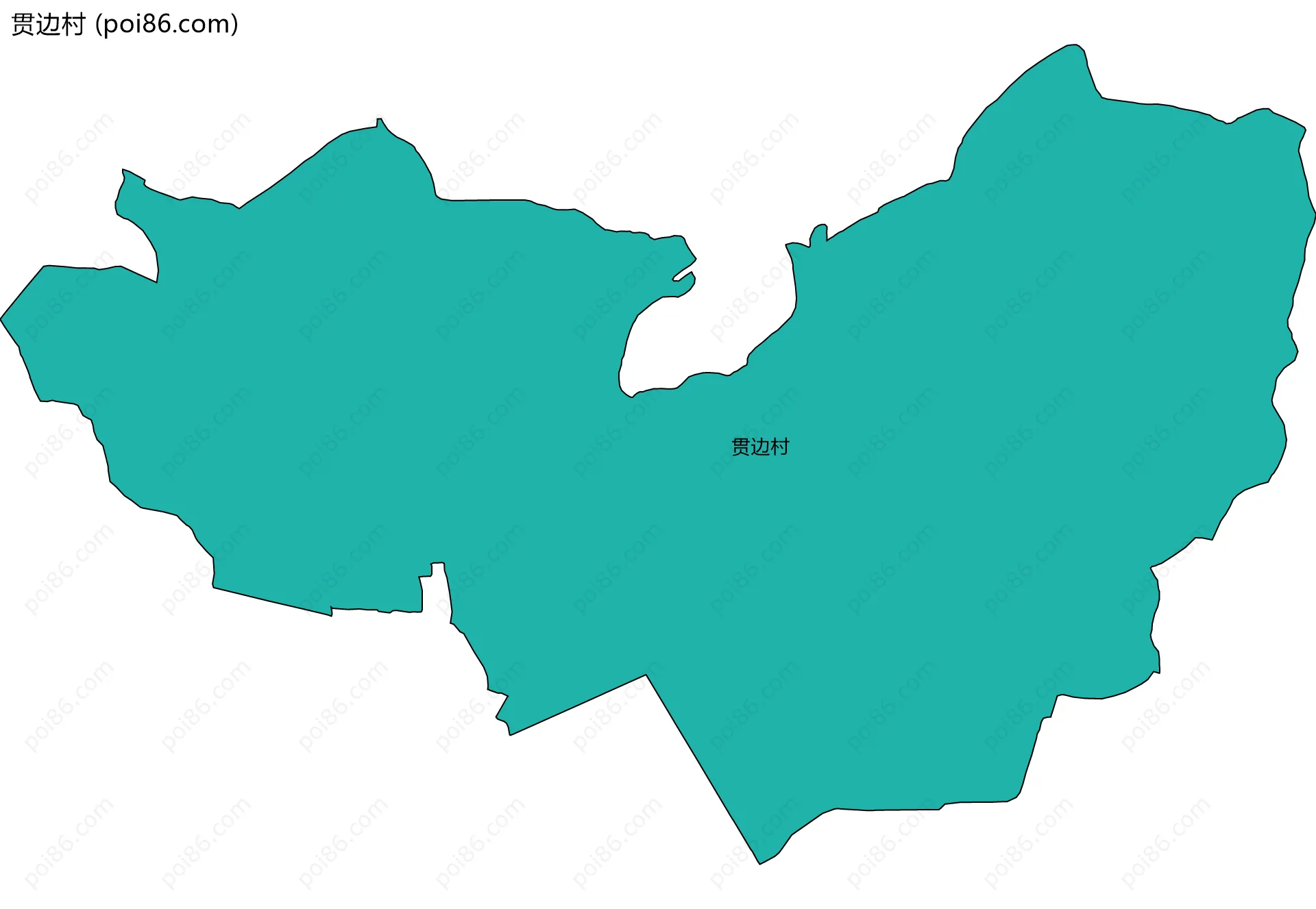 贯边村边界地图