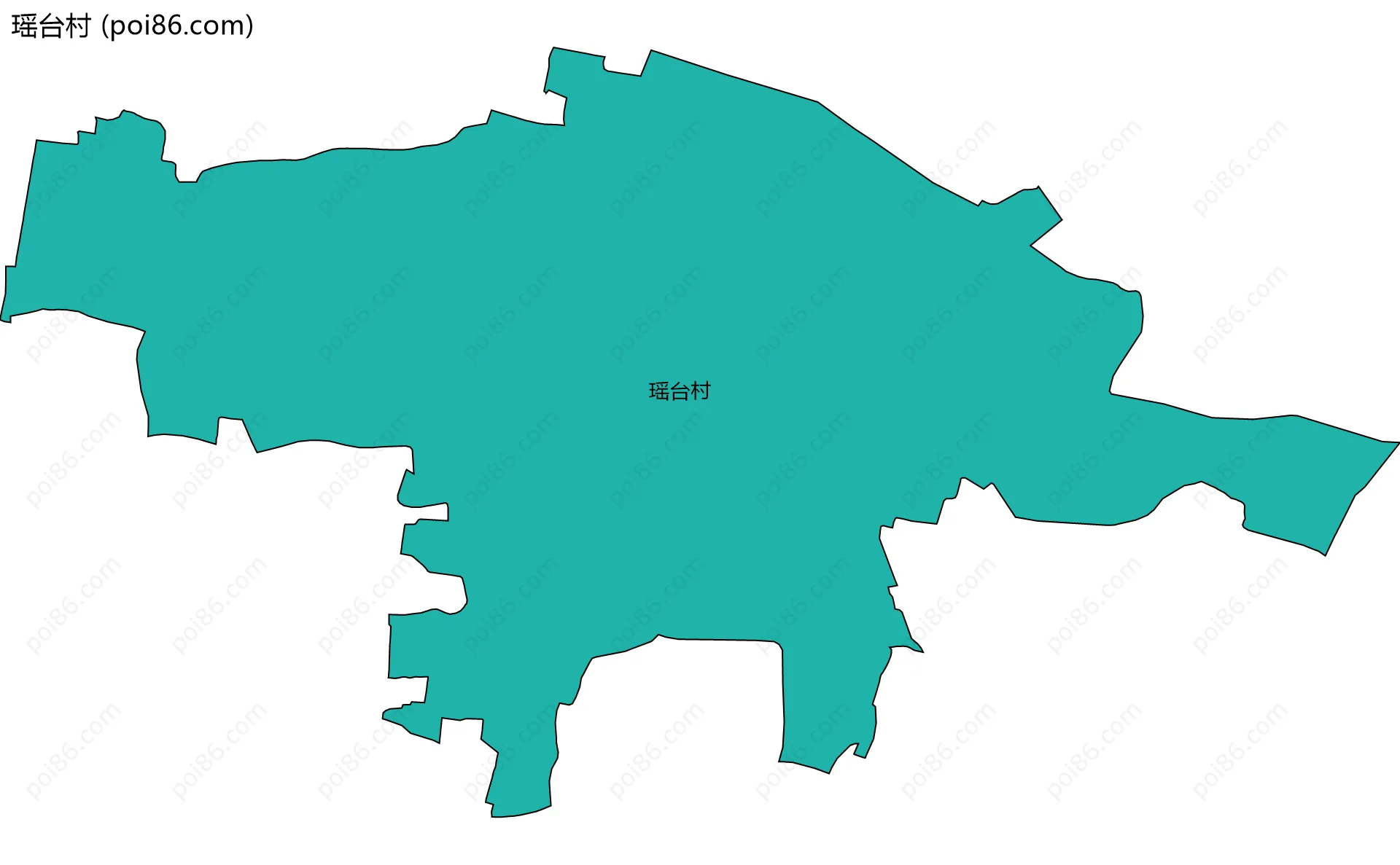 瑶台村边界地图