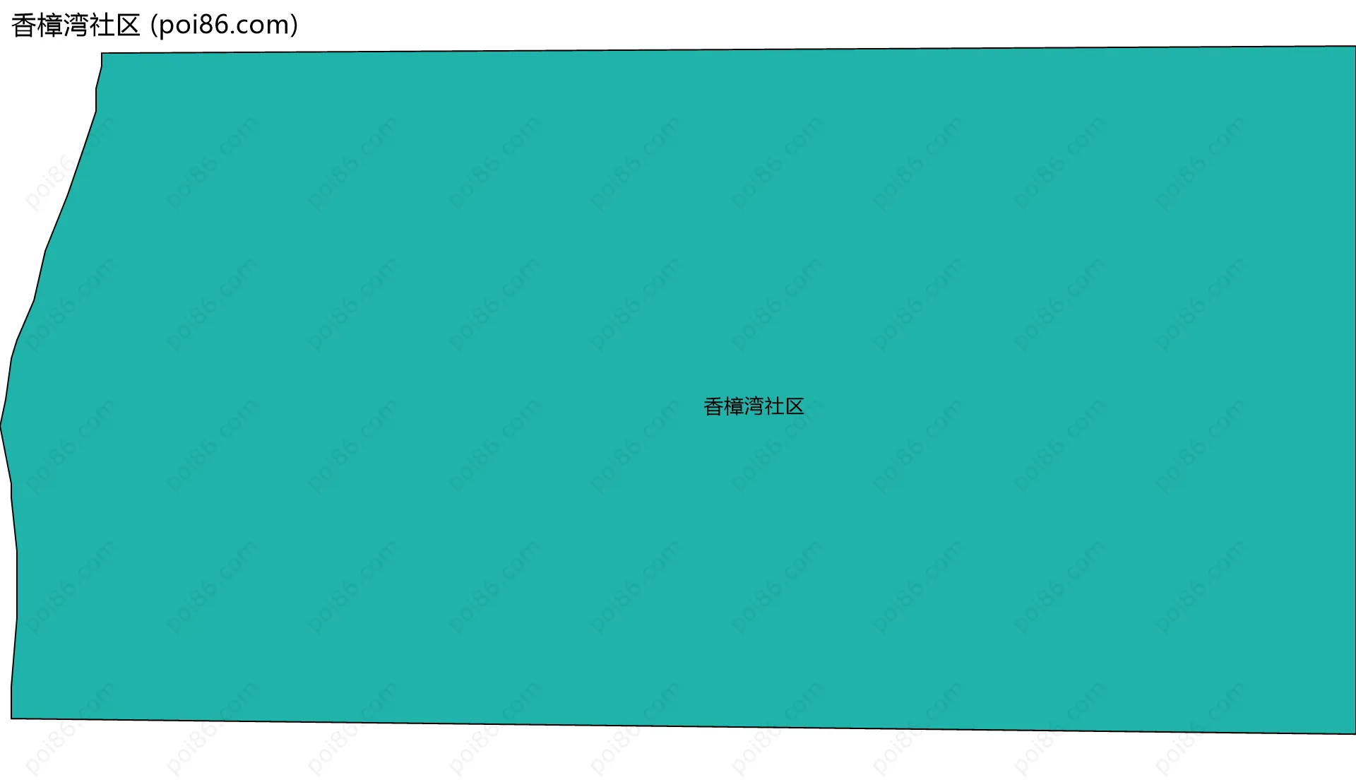 香樟湾社区边界地图