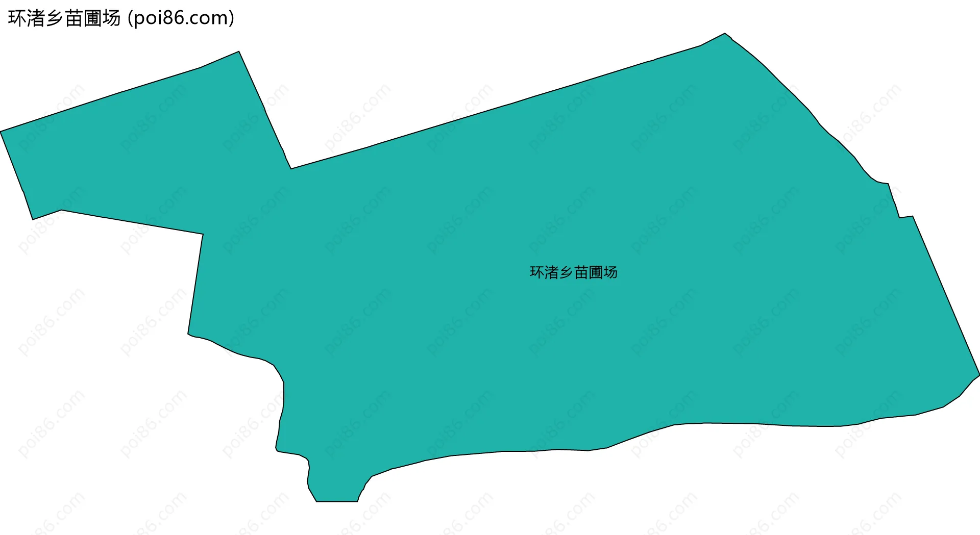 环渚乡苗圃场边界地图