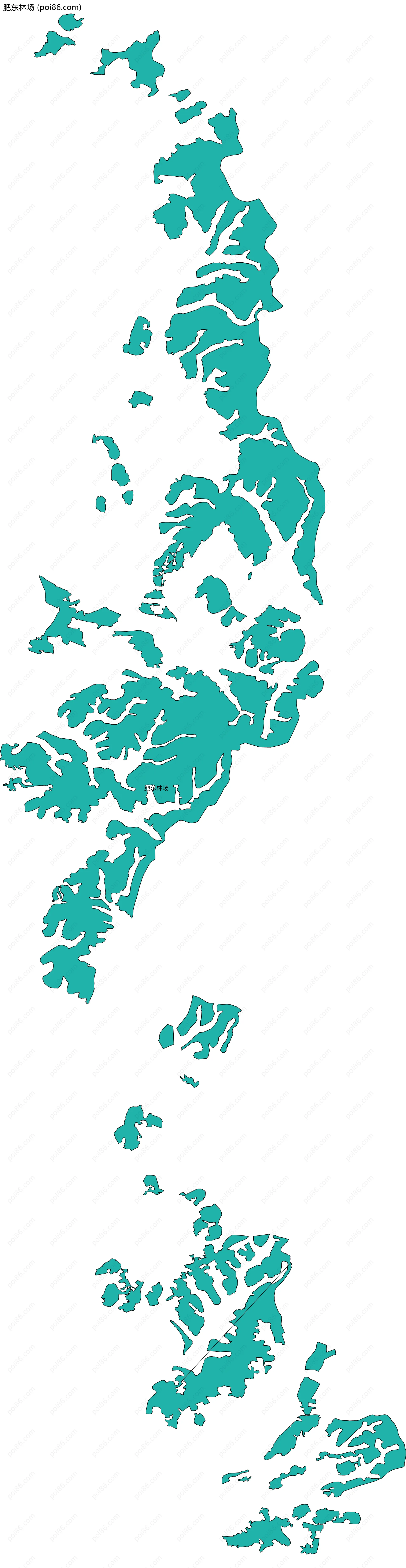 肥东林场边界地图