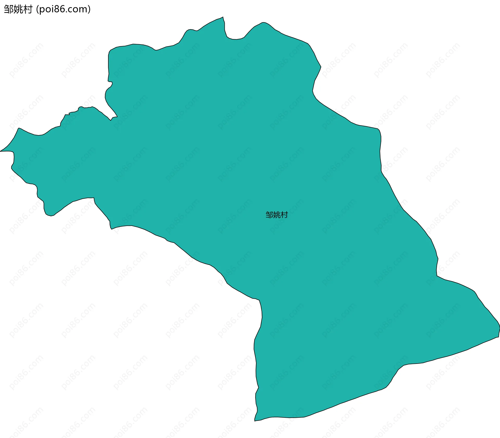 邹姚村边界地图