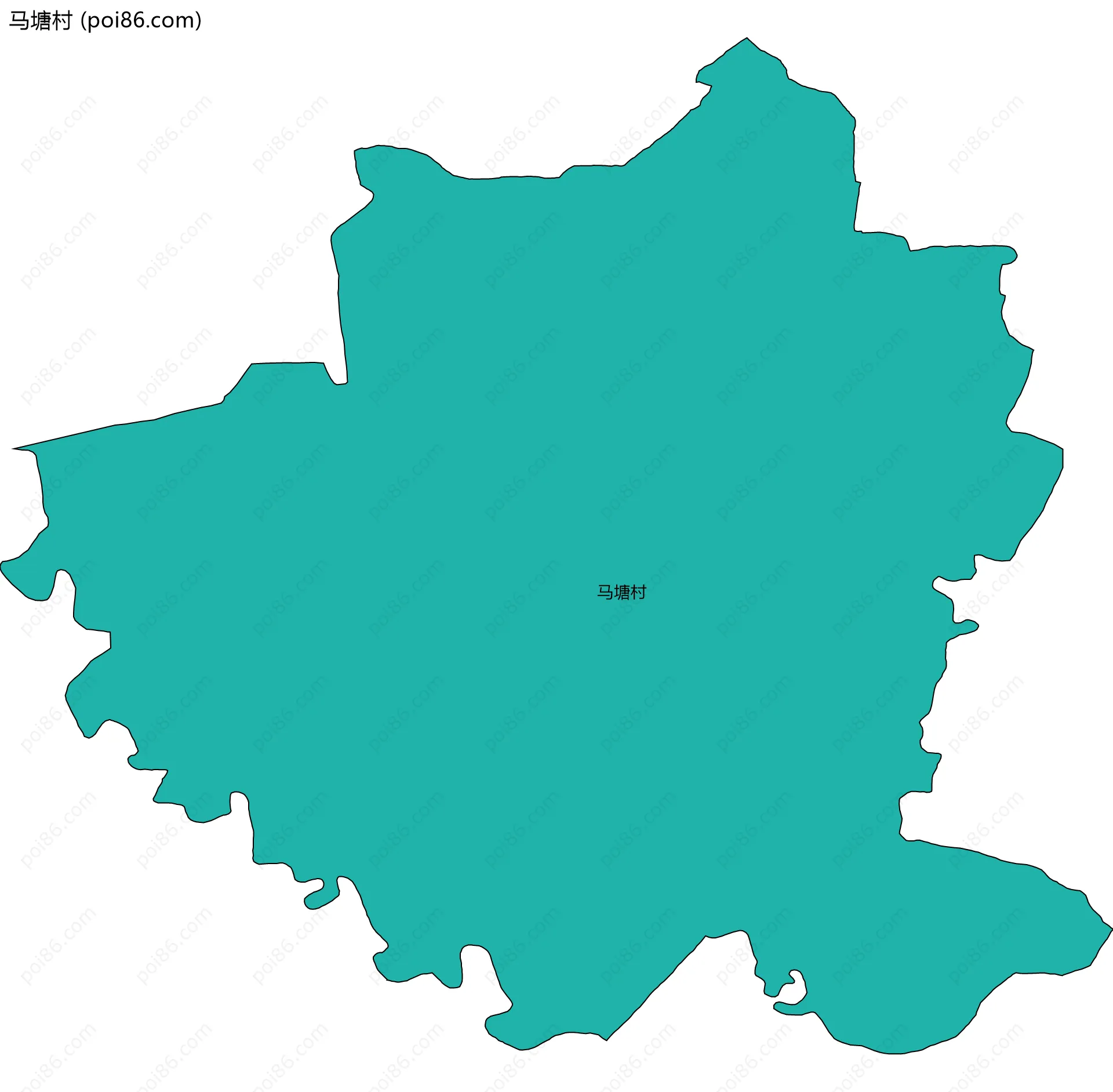 马塘村边界地图