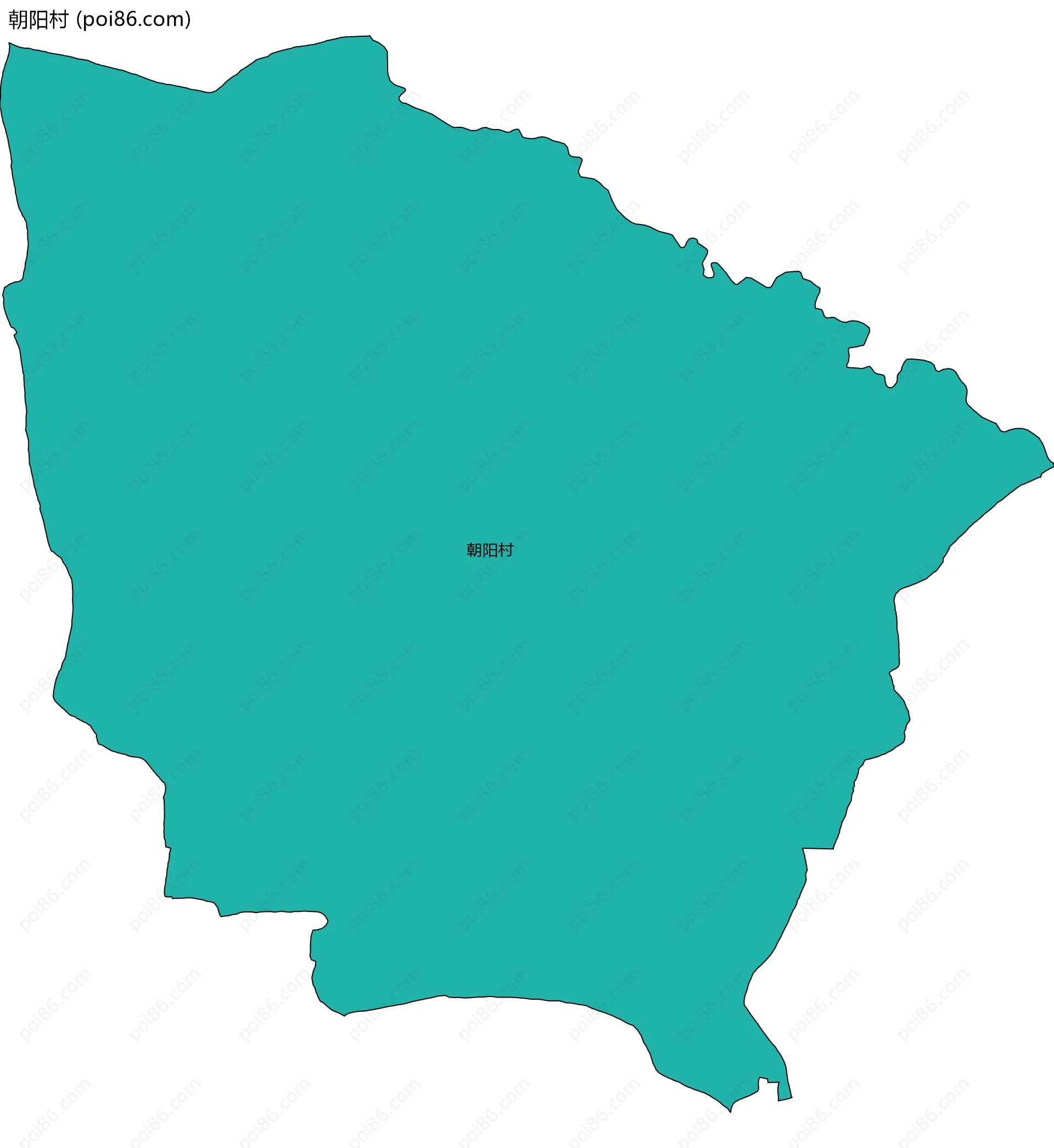 朝阳村边界地图