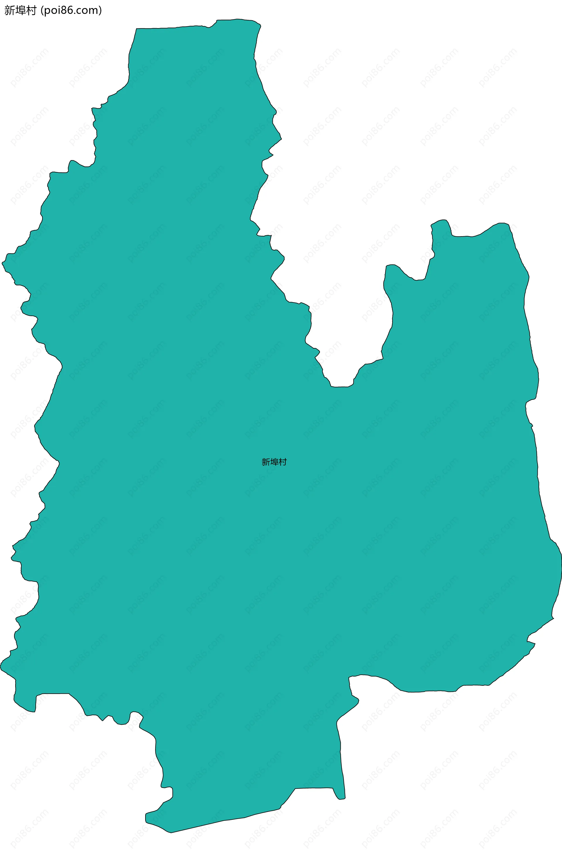 新埠村边界地图
